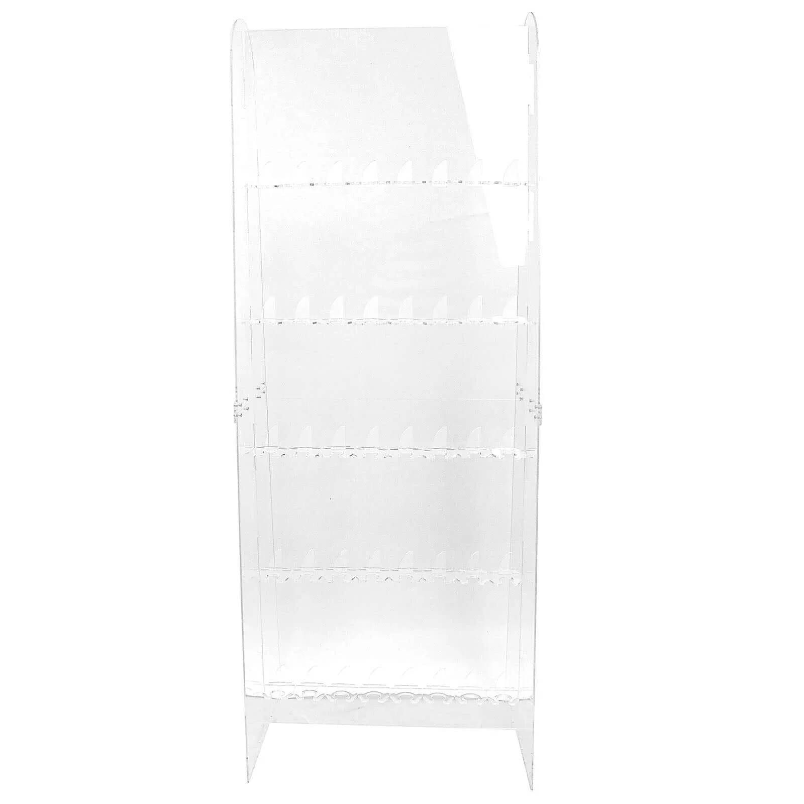 5-Tier Acrylic Champagne Wall Glass Holder 5ft Clear, 40 Stemware Rack Cocktail Display Drink Organizer for Upscale Parties, Weddings & Bars - Image 6