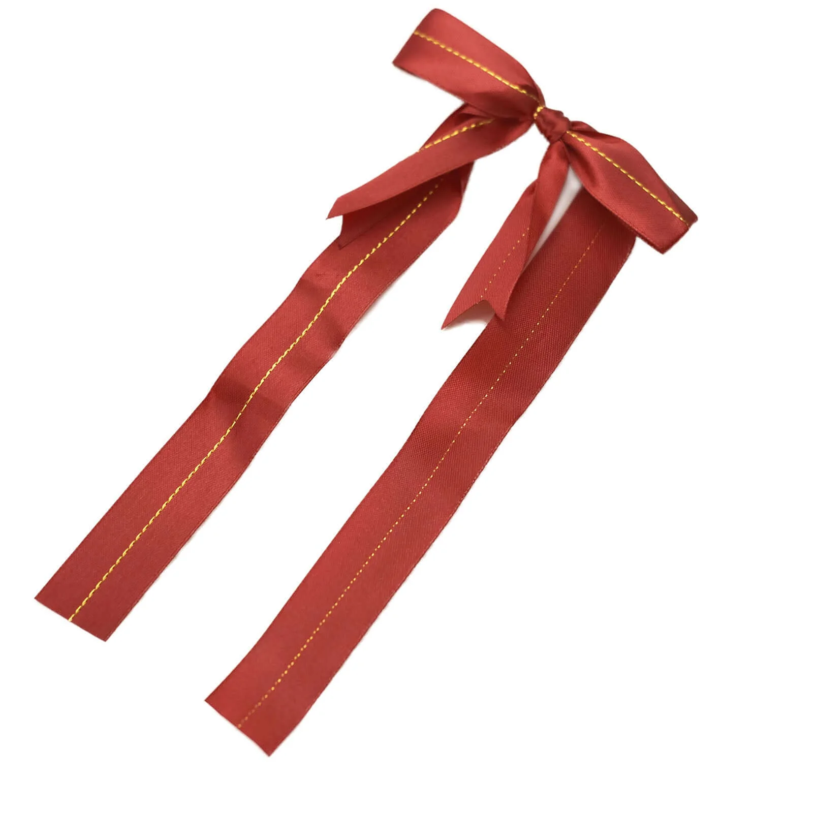 50 Pack Burgundy Pre Tied Satin Ribbon Bows With Gold Foil Lining For Gift Basket and Party Favors Decor 10" - Image 7
