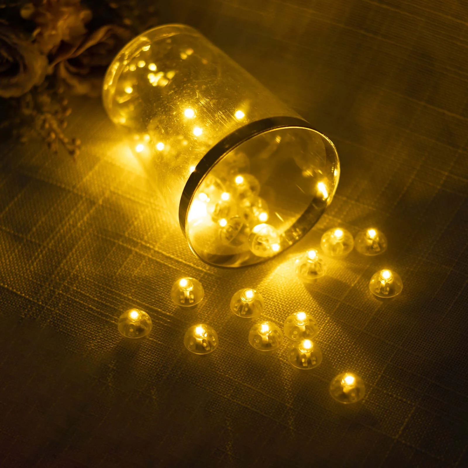 50-Pack LED Balloon Lights 0.5" Round - Warm White Mini Waterproof Battery Operated Balls - Image 7