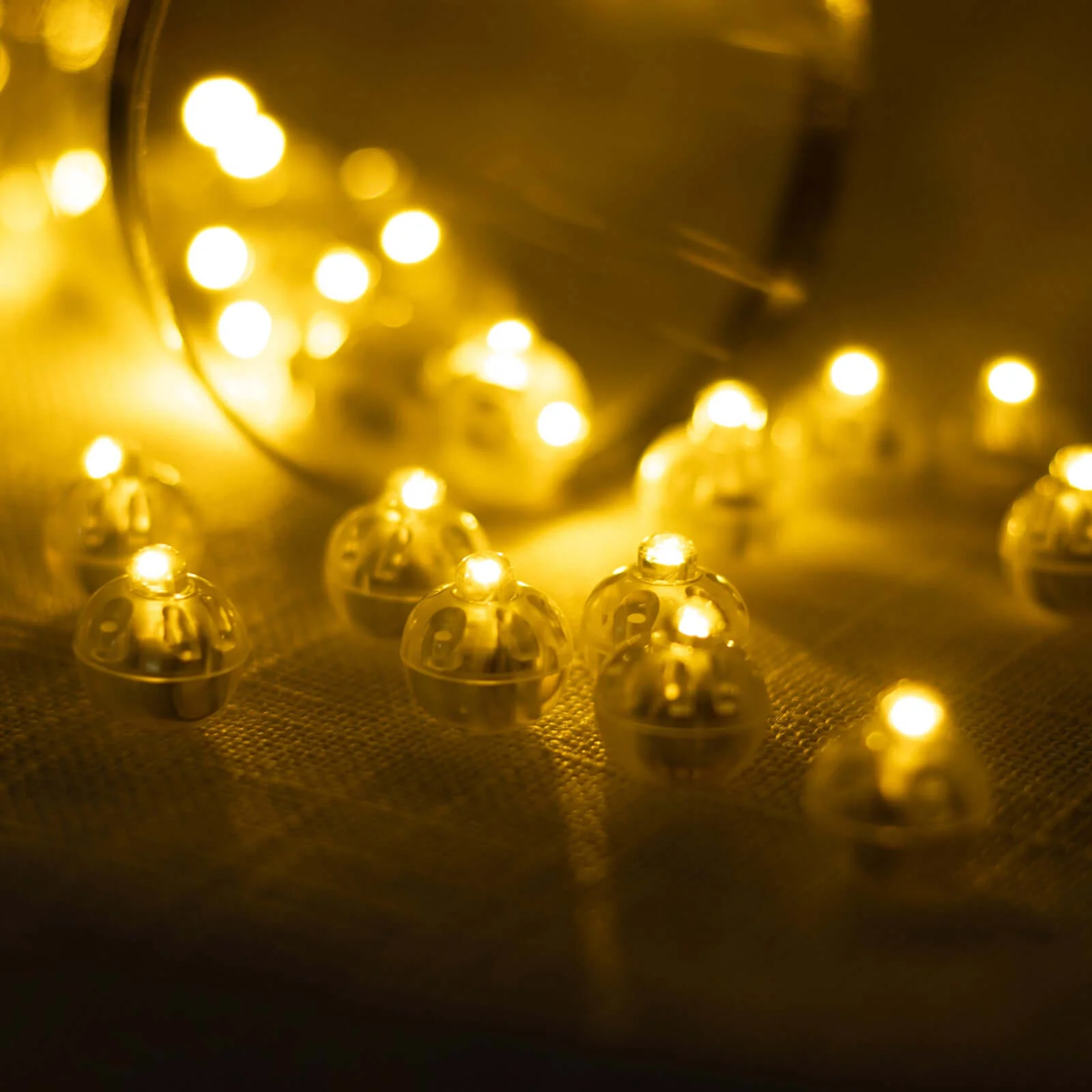 50-Pack LED Balloon Lights 0.5" Round - Warm White Mini Waterproof Battery Operated Balls - Image 8