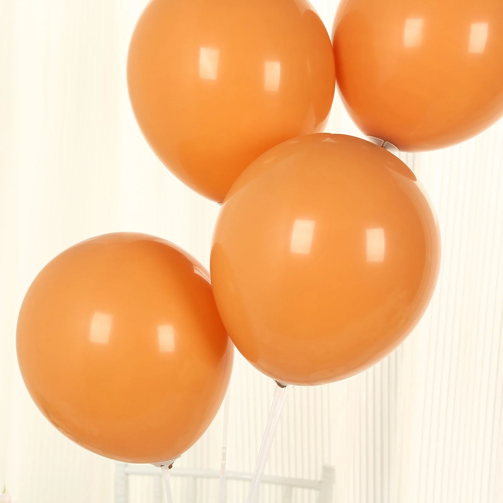 50 Pack Matte Pastel Caramel Biodegradable Balloons, Round Eco-friendly Thick Latex Party Balloons - 12" - Image 9