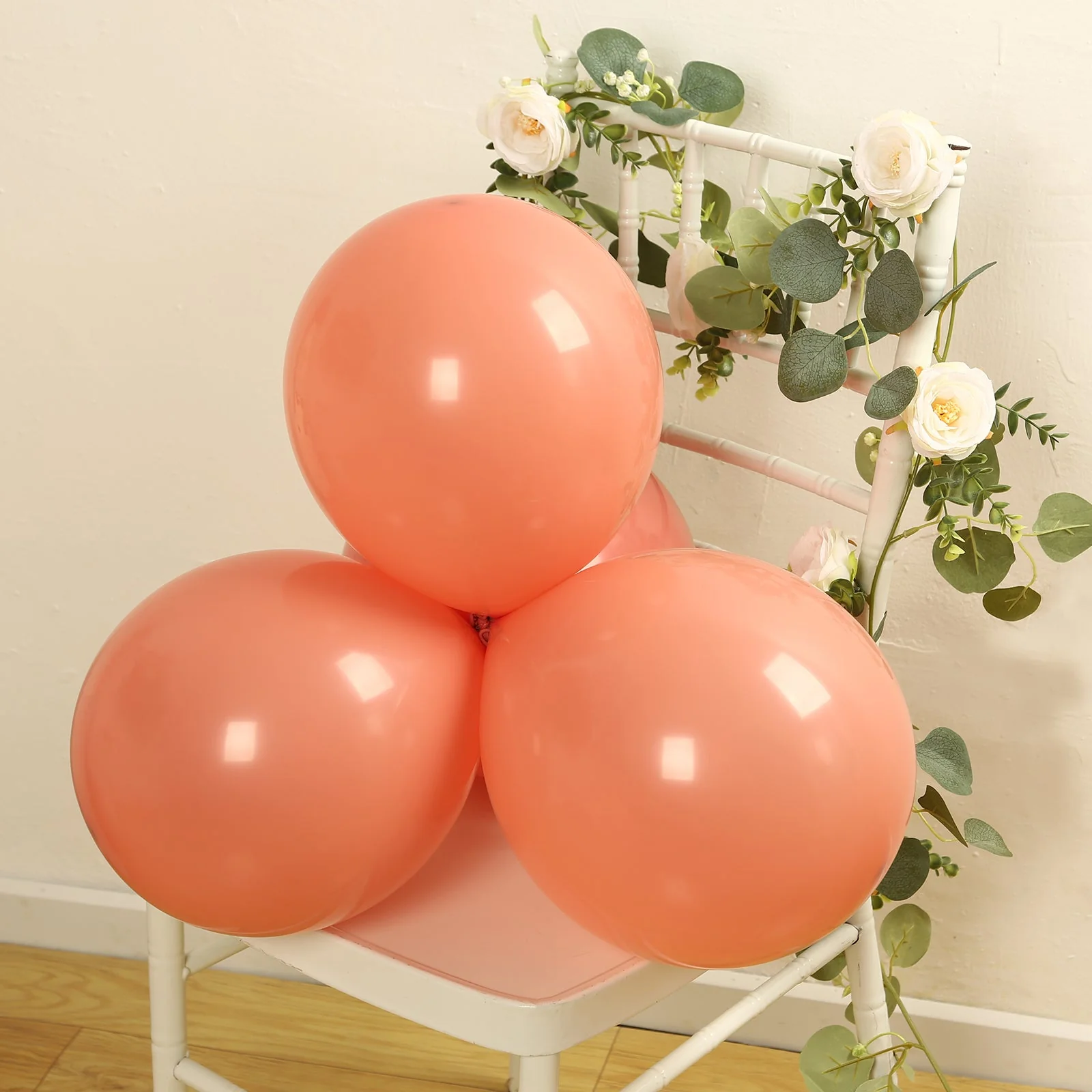 50 Pack Matte Pastel Dusty Rose Biodegradable Balloons, Round Eco-friendly Thick Latex Party Balloons - 12" - Image 8