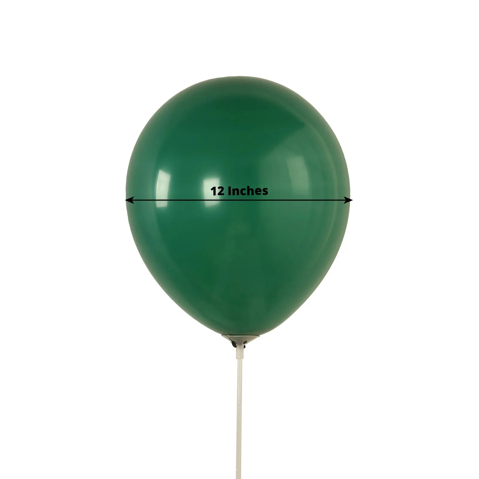 50 Pack Matte Pastel Hunter Emerald Green Biodegradable Balloons, Round Eco-friendly Thick Latex Party Balloons - 12" - Image 3