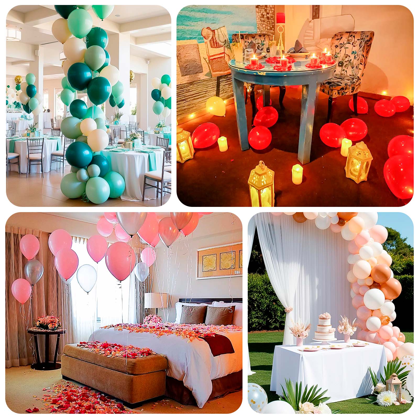 50 Pack Matte Pastel Olive Green Biodegradable Balloons, Round Eco-friendly Thick Latex Party Balloons - 12" - Image 5