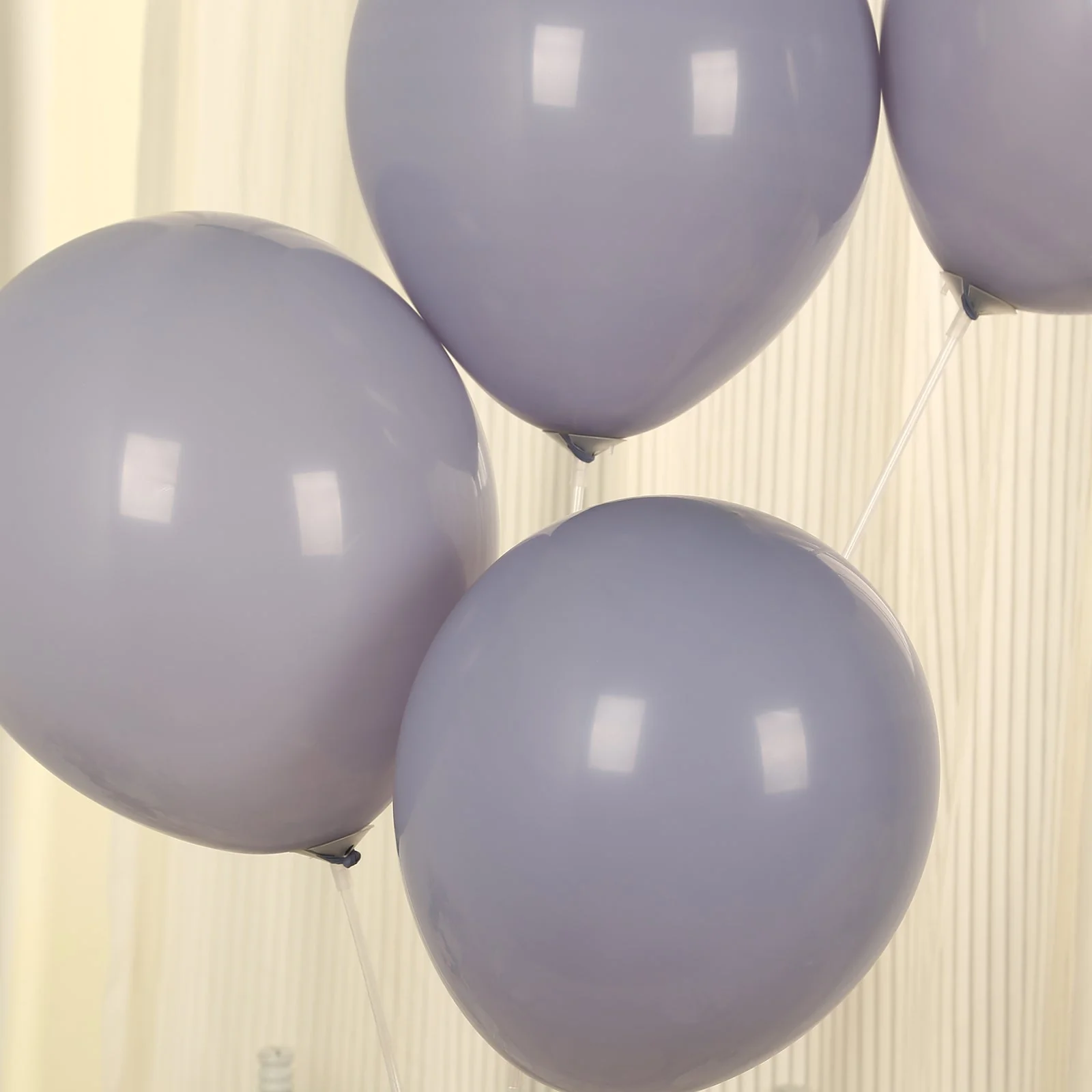 50 Pack Matte Pastel Serenity Blue Biodegradable Balloons, Round Eco-friendly Thick Latex Party Balloons - 12" - Image 7