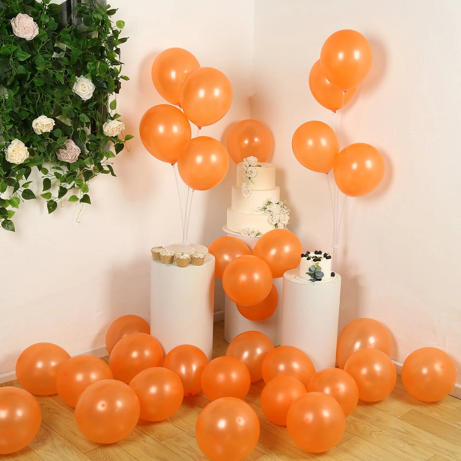 50 Pack Orange Biodegradable Balloons, Eco-friendly Thickened Extra Strong Latex Helium Party Balloons - 12" - Image 7