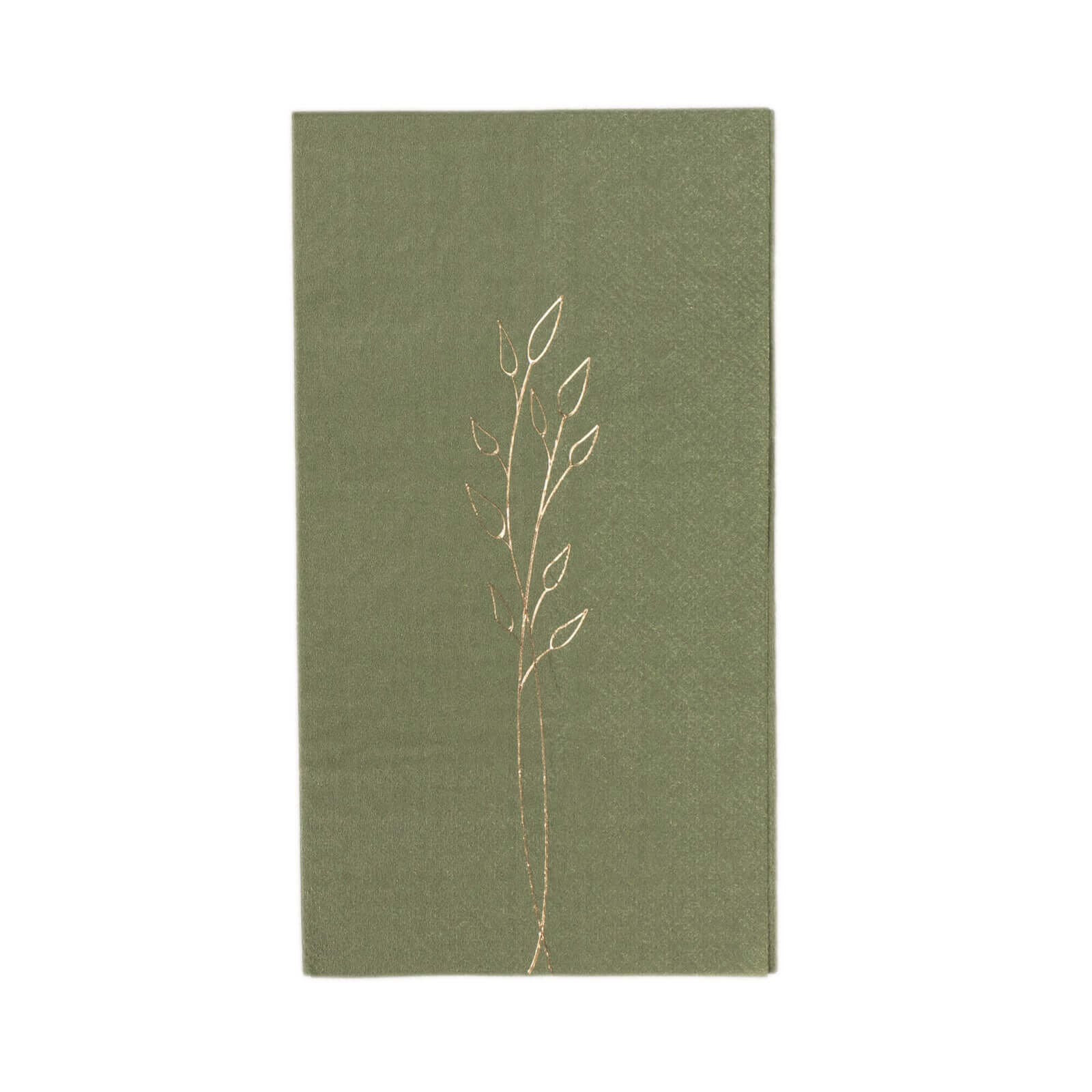 50-Pack Paper Dinner Napkins 2-Ply Dusty Sage Green with Gold Embossed Leaf - Soft Wedding Party Napkins 18 GSM - Image 16