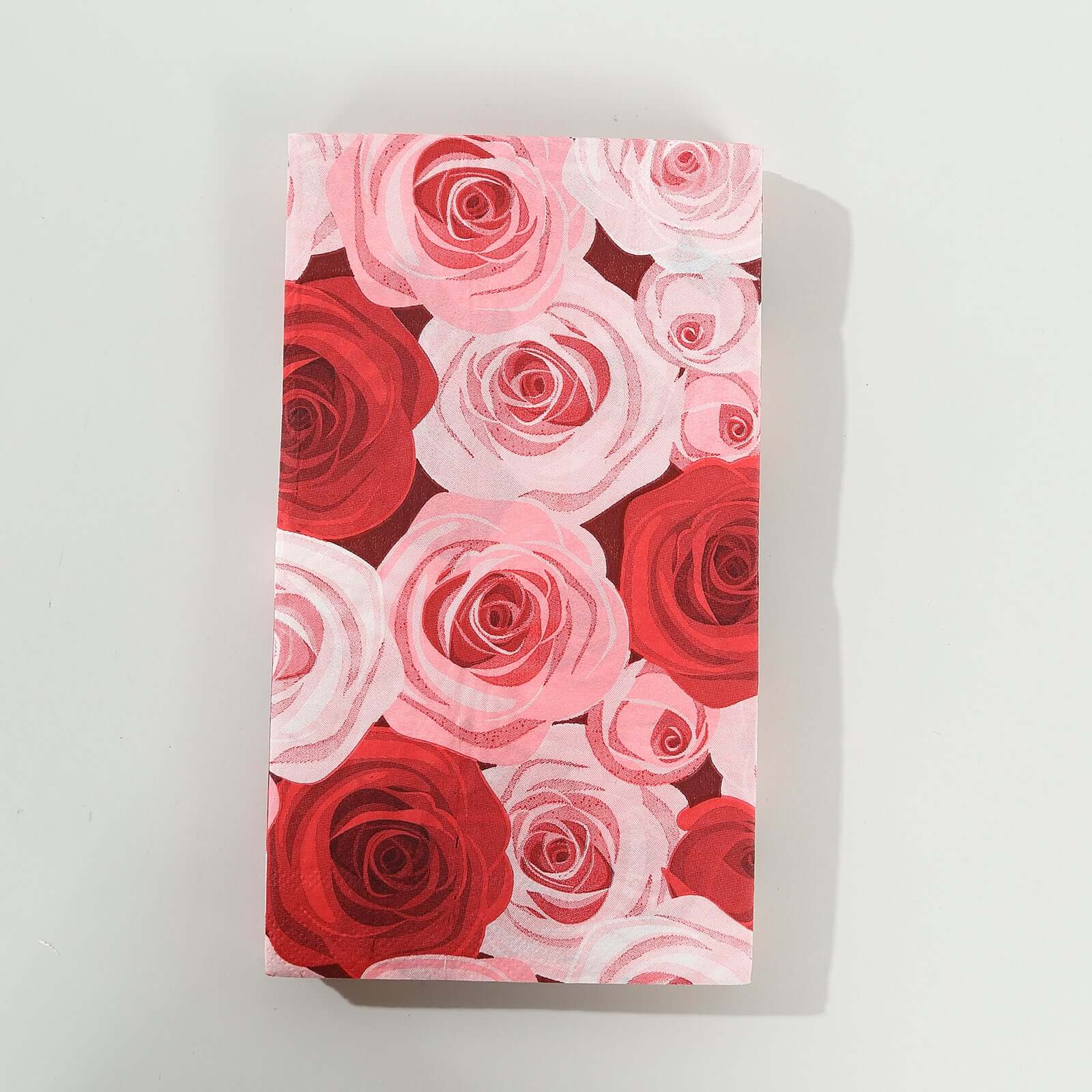 50-Pack Paper Dinner Napkins 2 Ply Red/Pink with Floral Rose Print - Soft Disposable Garden Style Napkins - Image 10