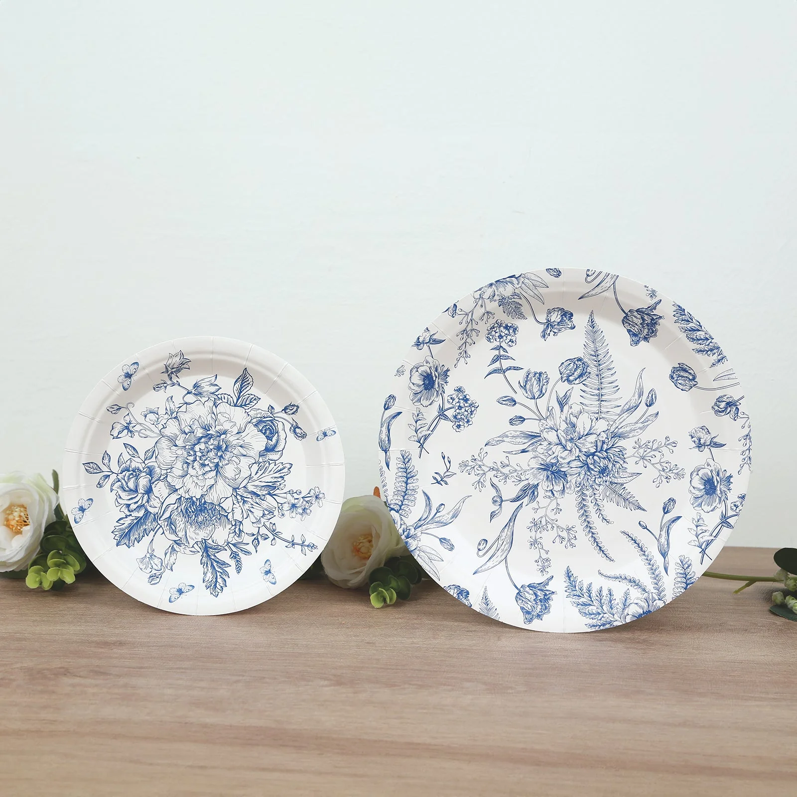 50-Pack Paper Round Dessert and Dinner Plates 7", 9" - Image 3
