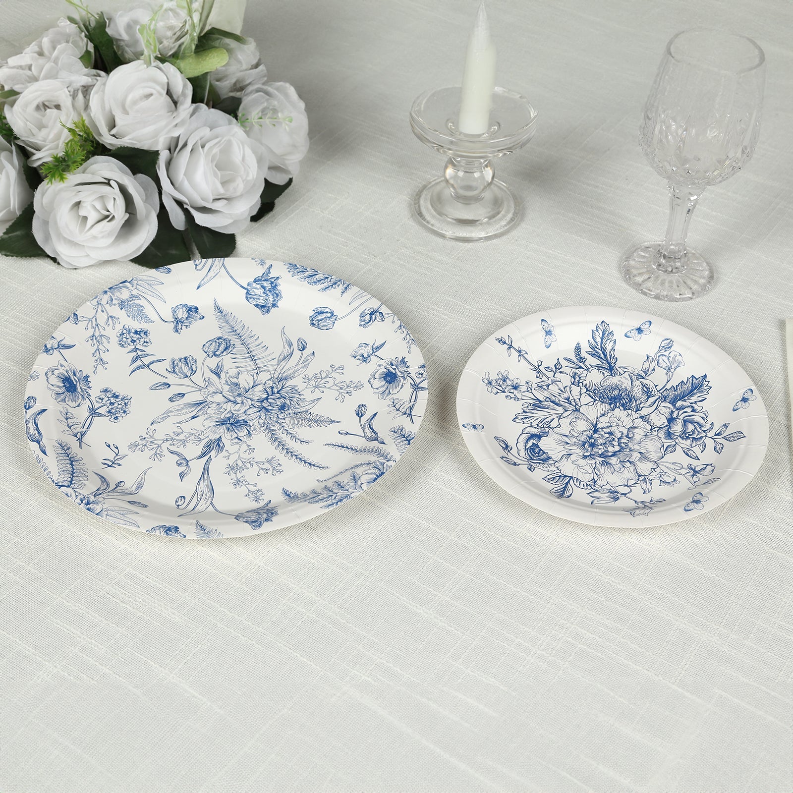 50-Pack Paper Round Dessert and Dinner Plates 7", 9" - Image 9