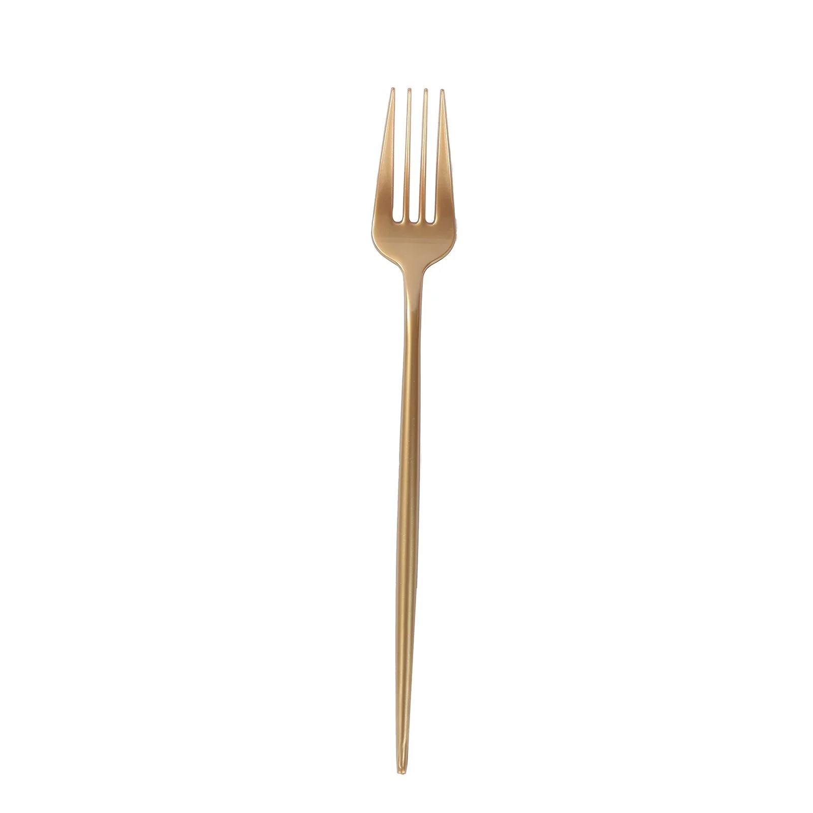 50-Pack Plastic Forks Gold - Heavy Duty Premium Disposable Sleek Dinner Flatware - Image 5
