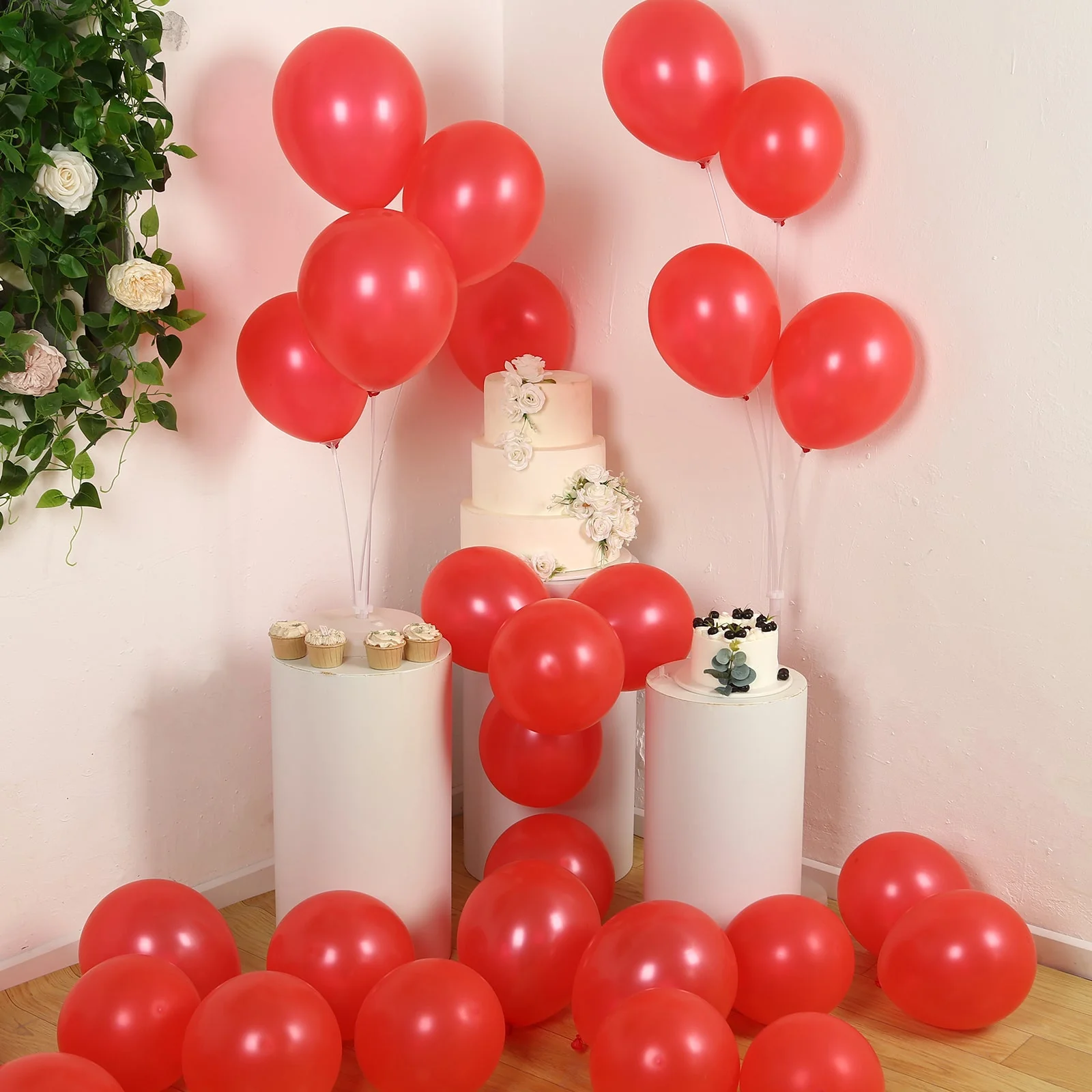 50 Pack Red Biodegradable Balloons, Eco-friendly Thickened Extra Strong Latex Helium Party Balloons - 12" - Image 7