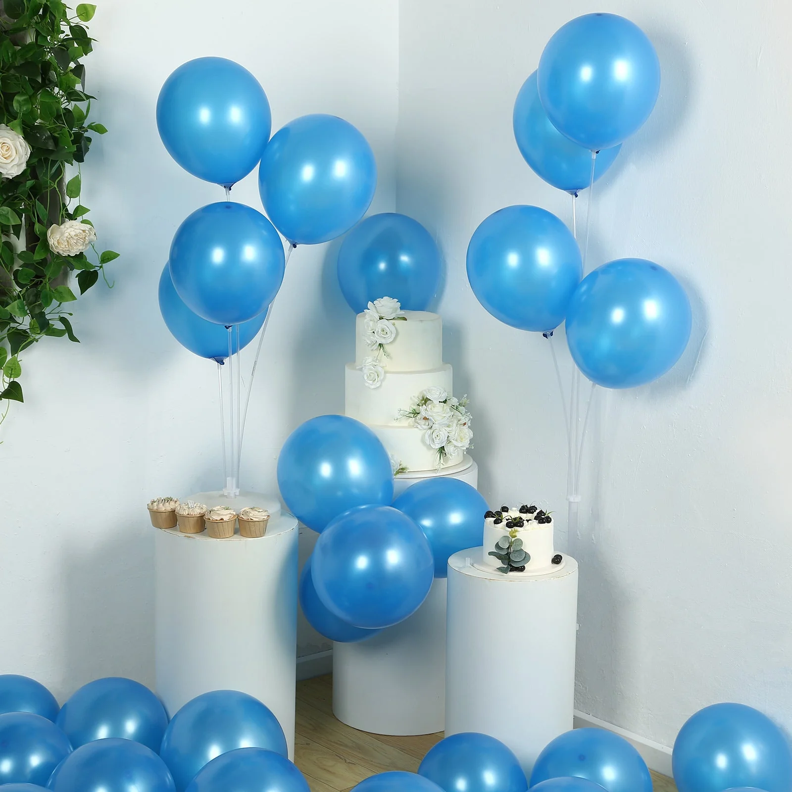 50 Pack Royal Blue Biodegradable Balloons, Eco-friendly Thickened Extra Strong Latex Helium Party Balloons - 12" - Image 7