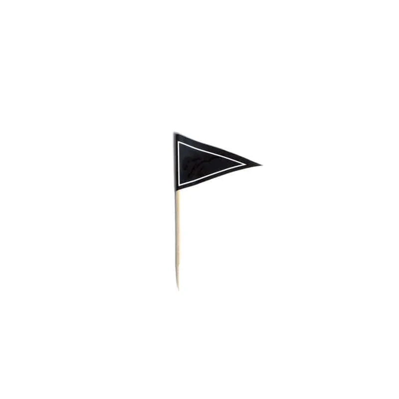 50-Pack Triangle Flag Topper Picks 3" Black - Cupcake, Cocktail, and Food Decoration for Parties & Events - Image 7
