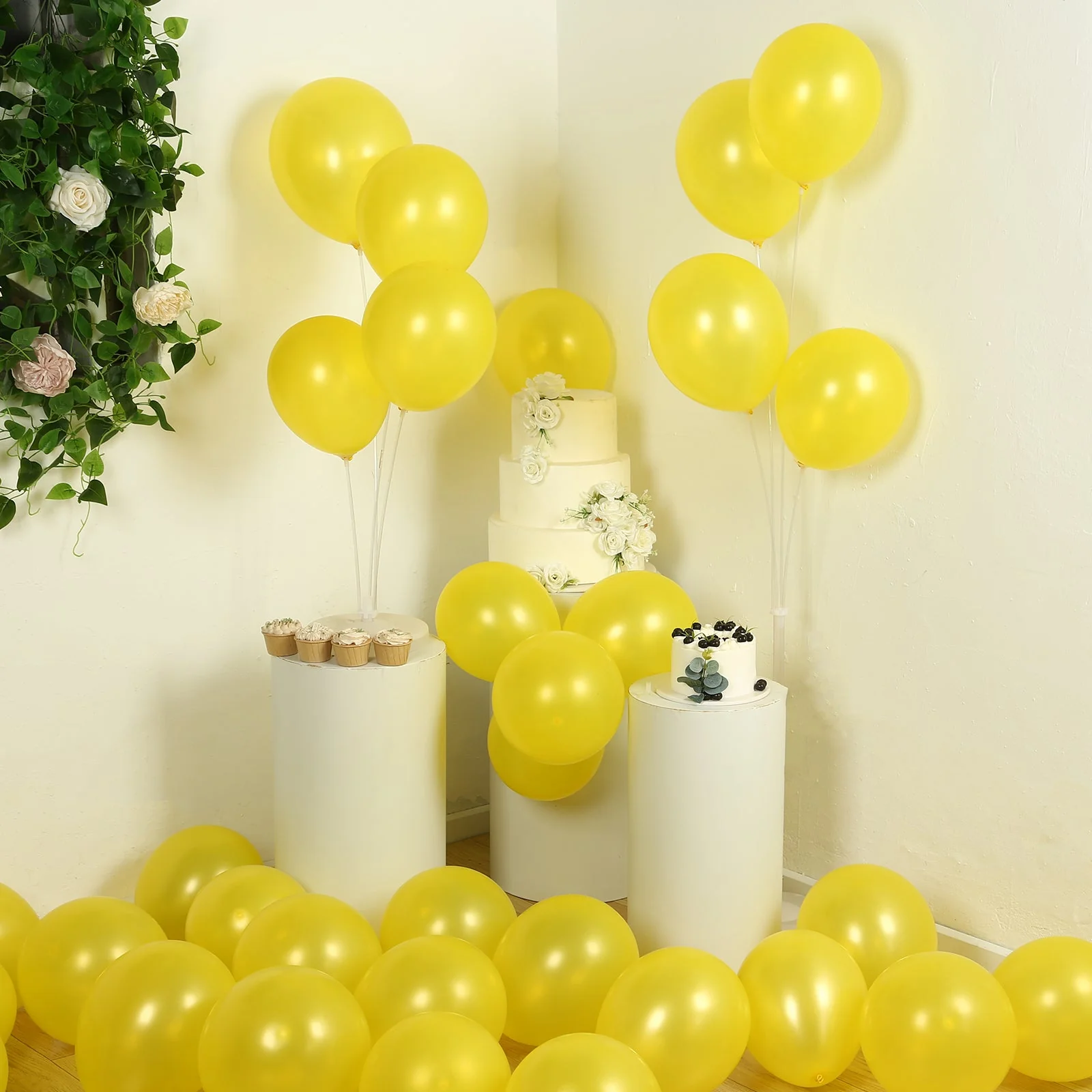 50 Pack Yellow Biodegradable Balloons, Eco-friendly Thickened Extra Strong Latex Helium Party Balloons - 12" - Image 7