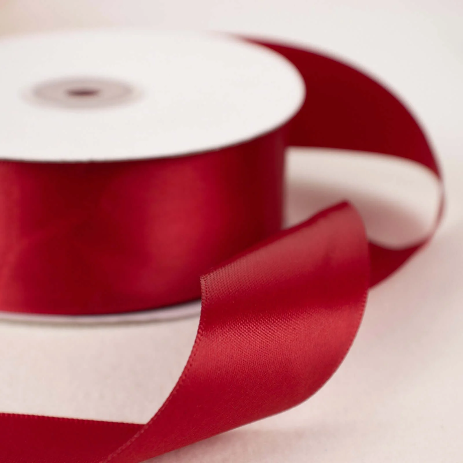 Burgundy Single Face Decorative Satin Ribbon 50 Yards 1.5" - Image 5