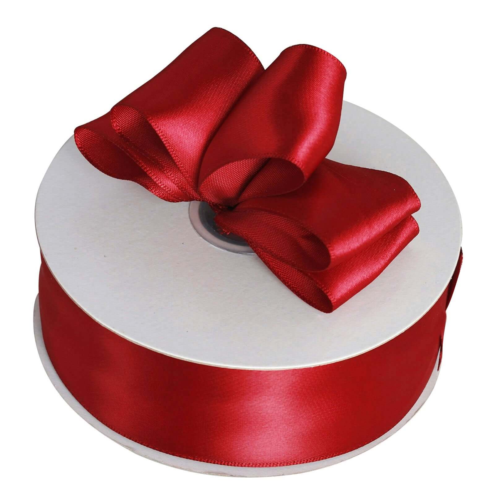 Burgundy Single Face Decorative Satin Ribbon 50 Yards 1.5" - Image 6
