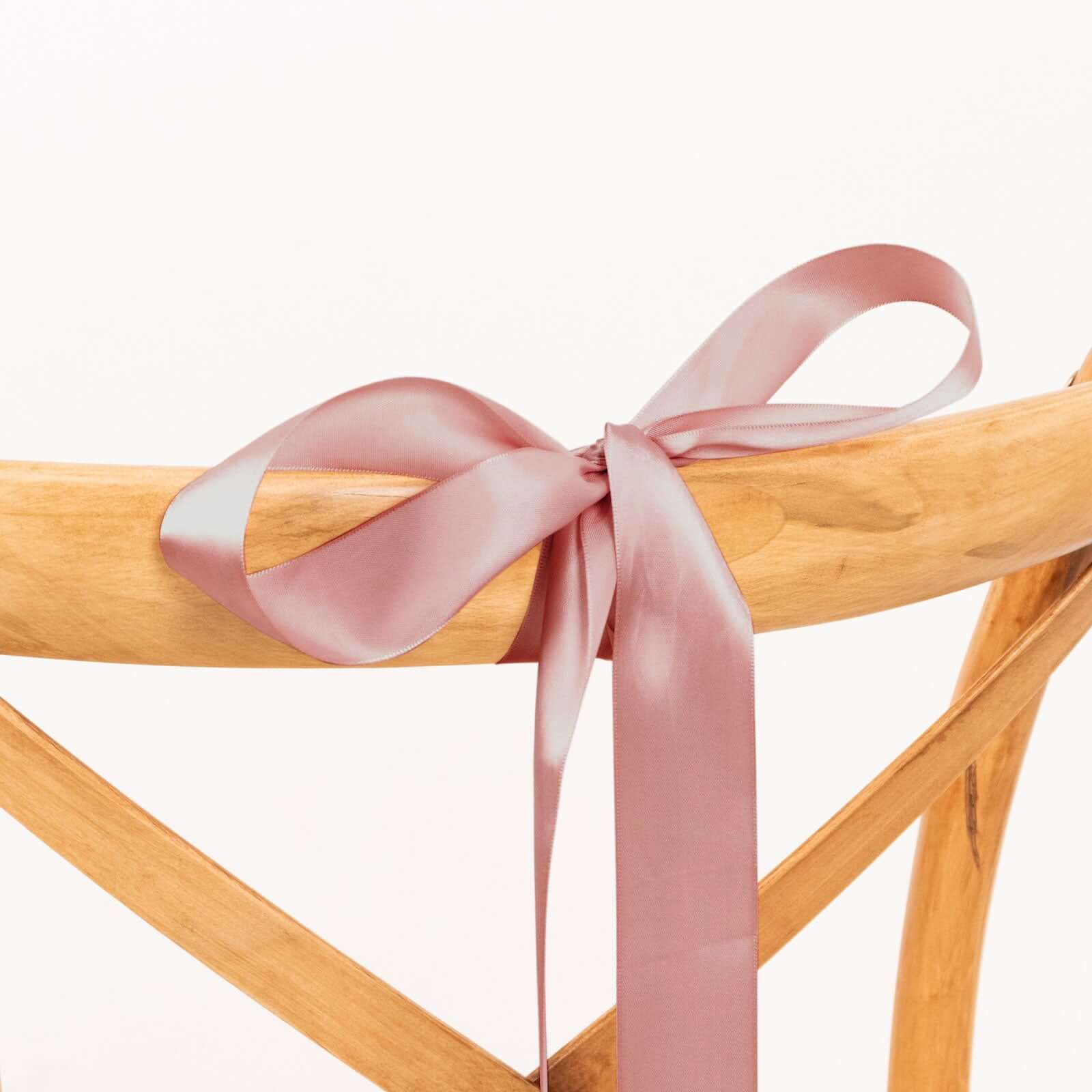 Dusty Rose Single Face Decorative Satin Ribbon 50 Yards 1.5" - Image 3