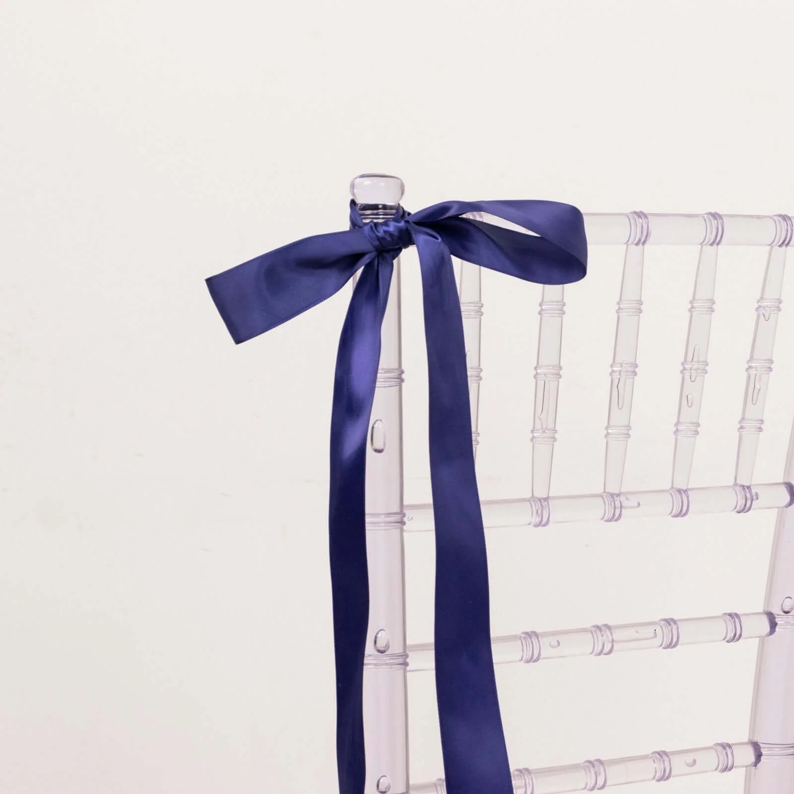 Navy Blue Single Face Decorative Satin Ribbon 50 Yards 1.5" - Image 8
