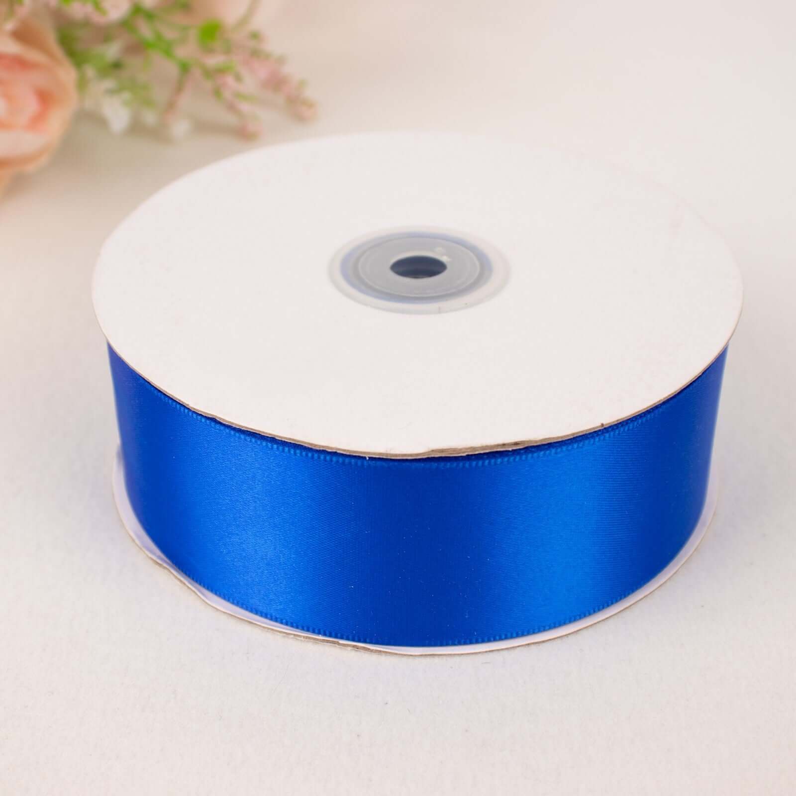 Royal Blue Single Face Decorative Satin Ribbon 50 Yards 1.5" - Image 11
