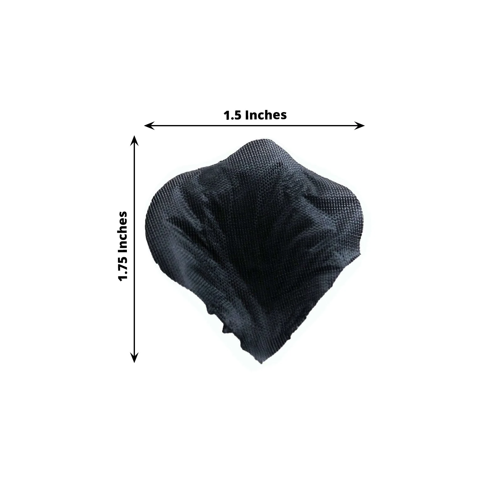 500-Pack Silk Rose Petals Confetti Black Round Design - Decorative Table Scatters - Image 3