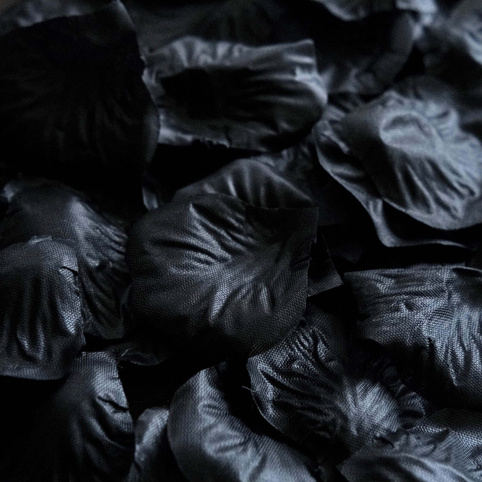 500-Pack Silk Rose Petals Confetti Black Round Design - Decorative Table Scatters - Image 8