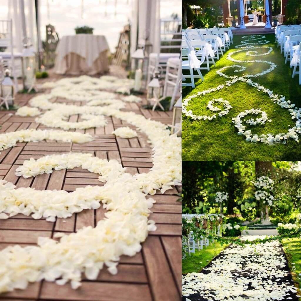500-Pack Silk Rose Petals Confetti Lavender Lilac Round Design - Decorative Table Scatters - Image 8
