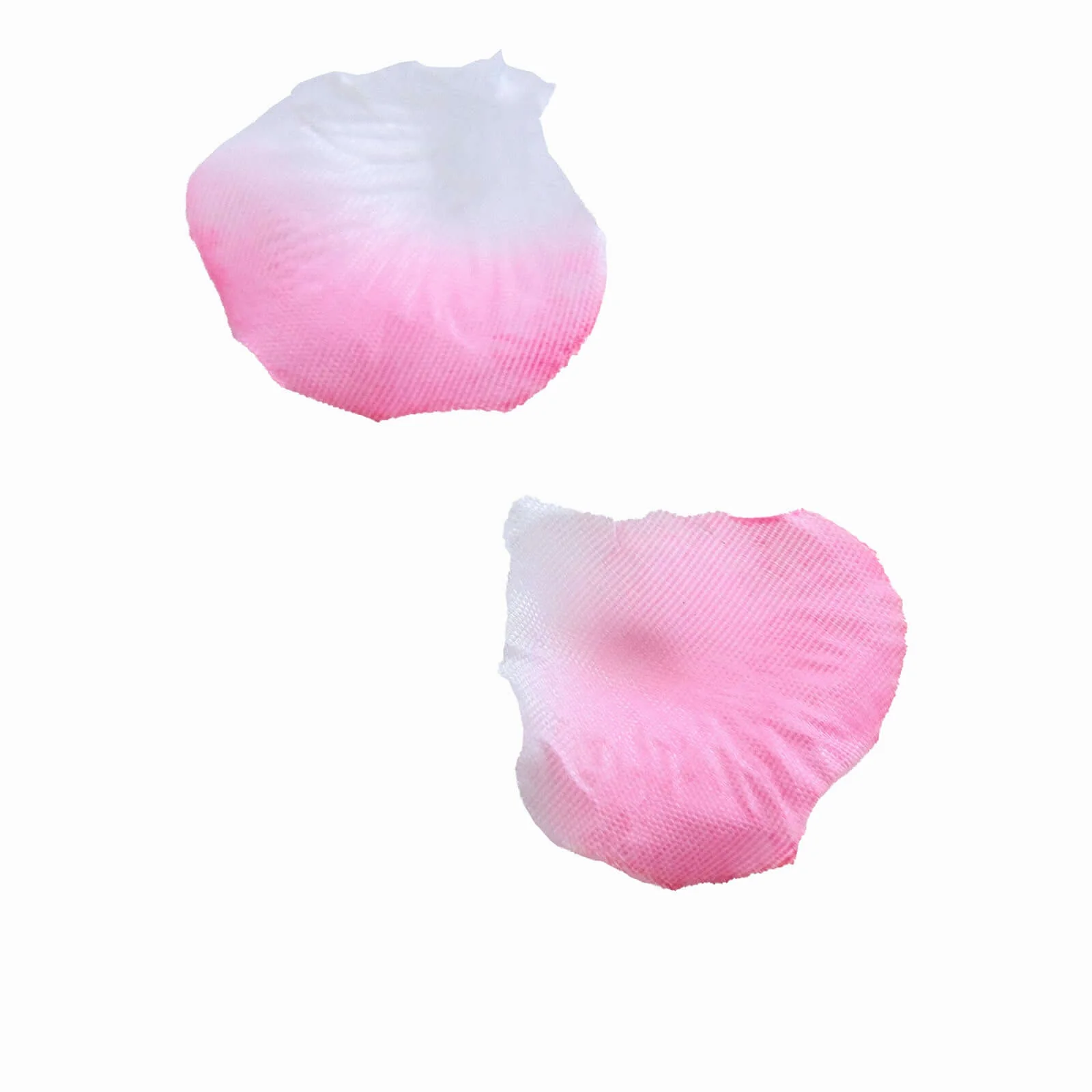 500-Pack Silk Rose Petals Confetti White Pink Round Design - Decorative Table Scatters - Image 7