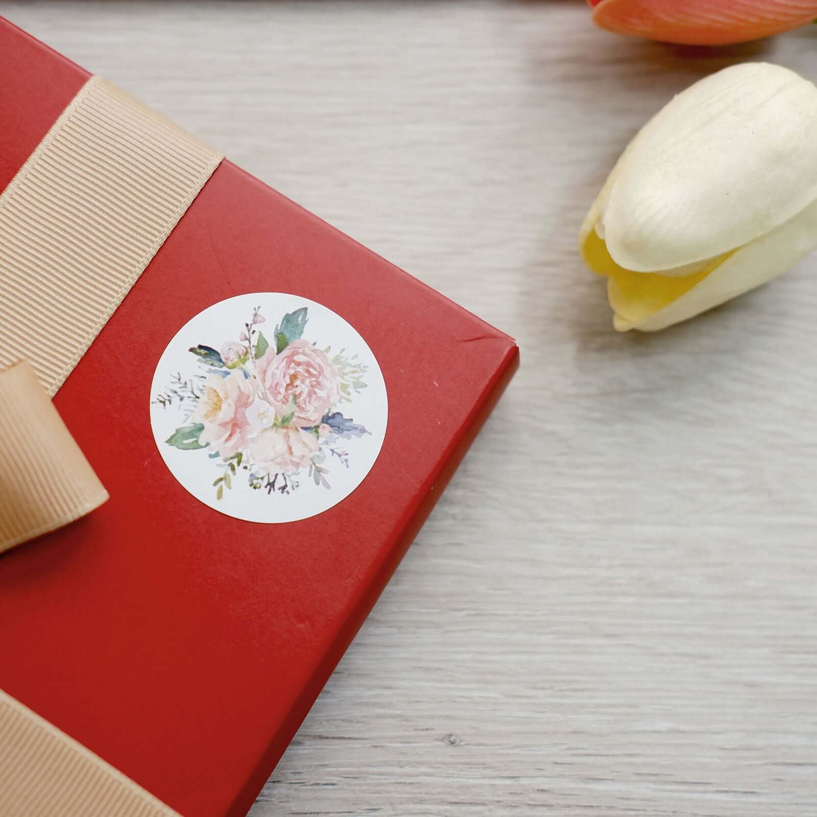500pcs Baby Shower Love and Oh Baby Floral Stickers Roll, Labels For DIY Envelope Seal - Round 1.5" - Image 10