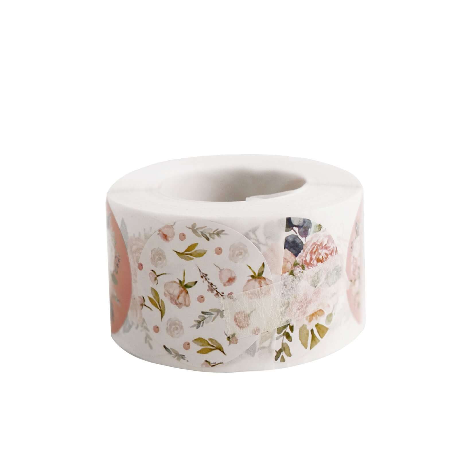 500pcs Baby Shower Love and Oh Baby Floral Stickers Roll, Labels For DIY Envelope Seal - Round 1.5" - Image 16