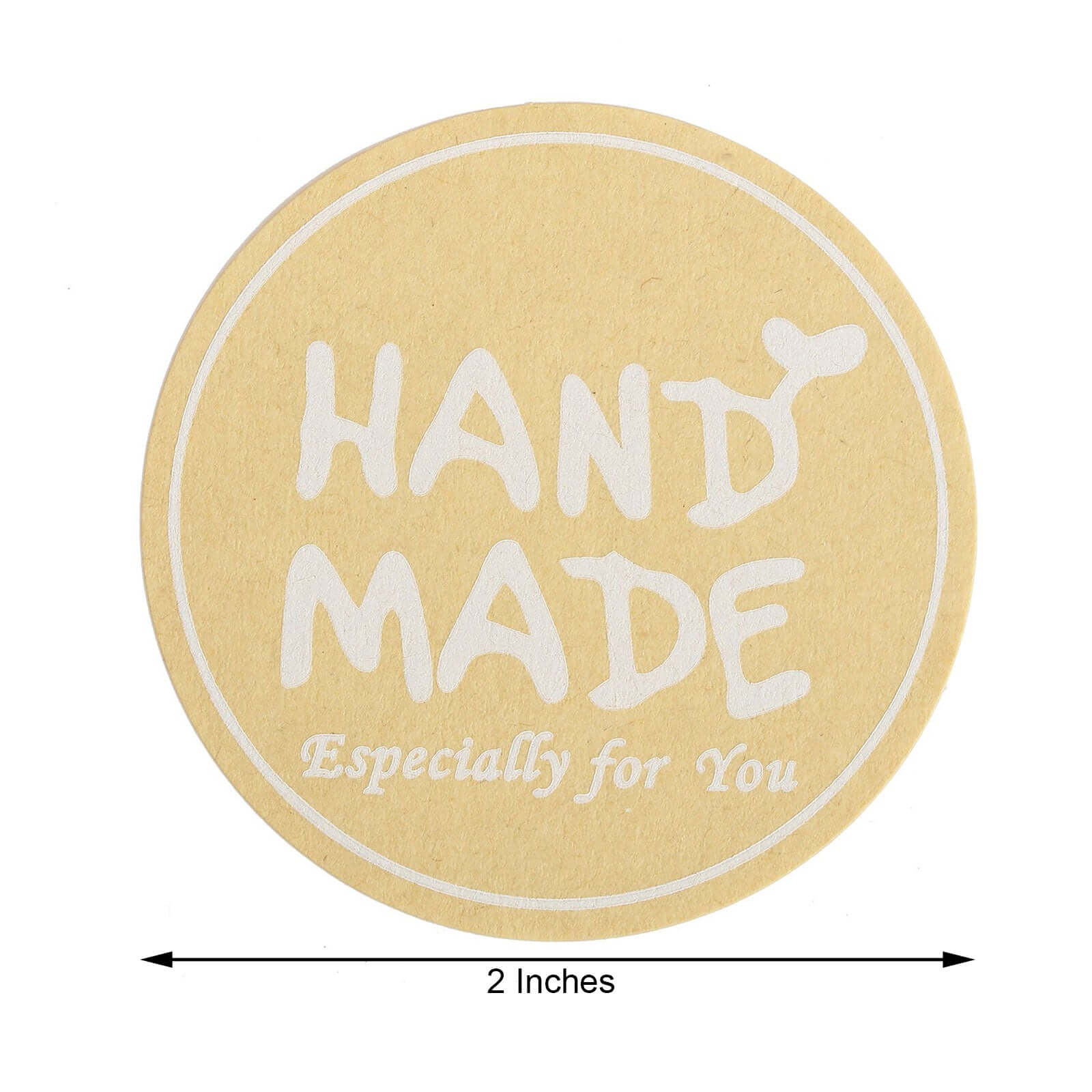 500pcs Handmade Especially For You Stickers Roll, Cookie and Bakery Box Labels - Round 1.5" - Image 3