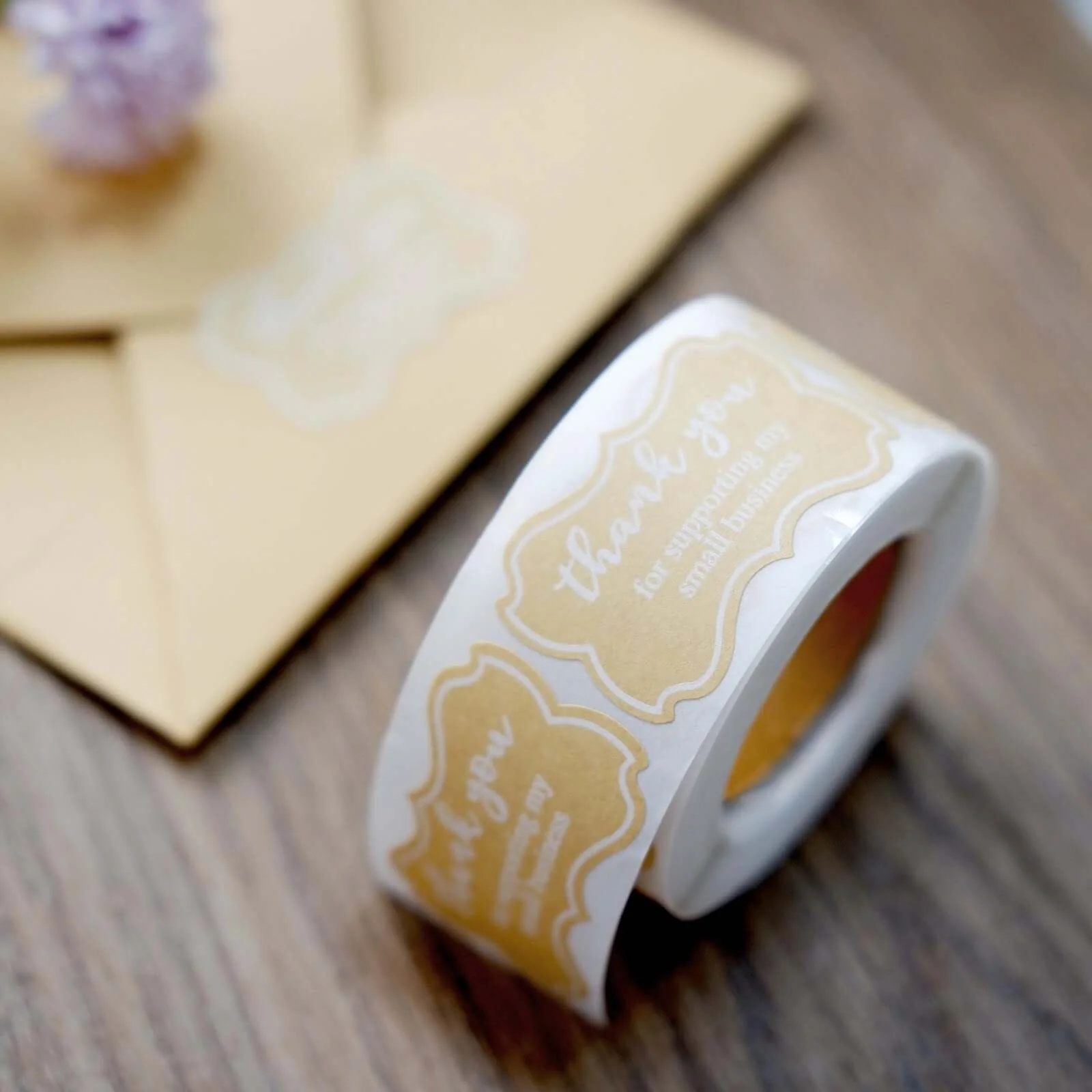500pcs Thank You for Supporting My Small Business Stickers Roll, Labels for DIY Envelope Seals 1.5" - Image 15