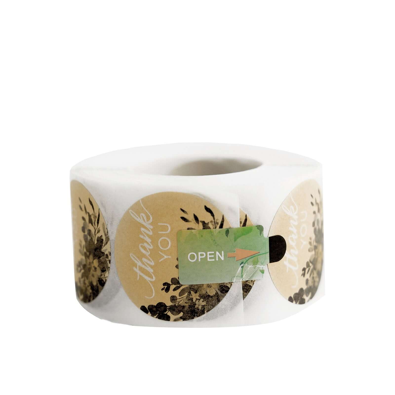 500pcs Thank You White Text With Natural Greenery Stickers Roll Décor Labels and Seals for DIY Envelope - Round 1.5" - Image 14