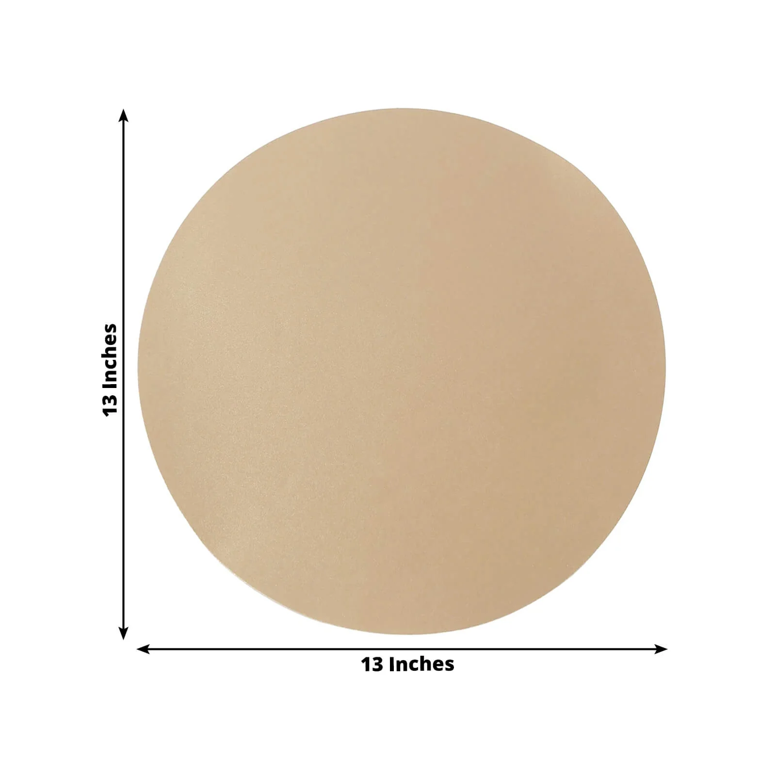50 Pack Disposable Paper Placemats 13" Round – Taupe Cardboard Dining Table Mats, 120 GSM - Image 2