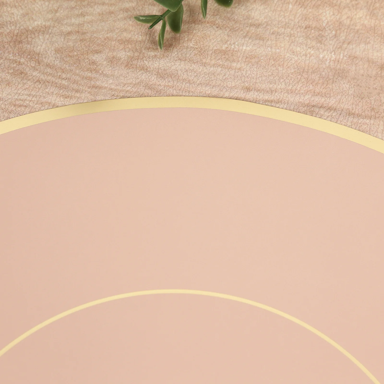50 Pack Disposable Table Placemats 13" Round Dusty Rose with Gold Rim – Cardboard Charger Plates for Elegant Table Settings, 128 GSM - Image 8
