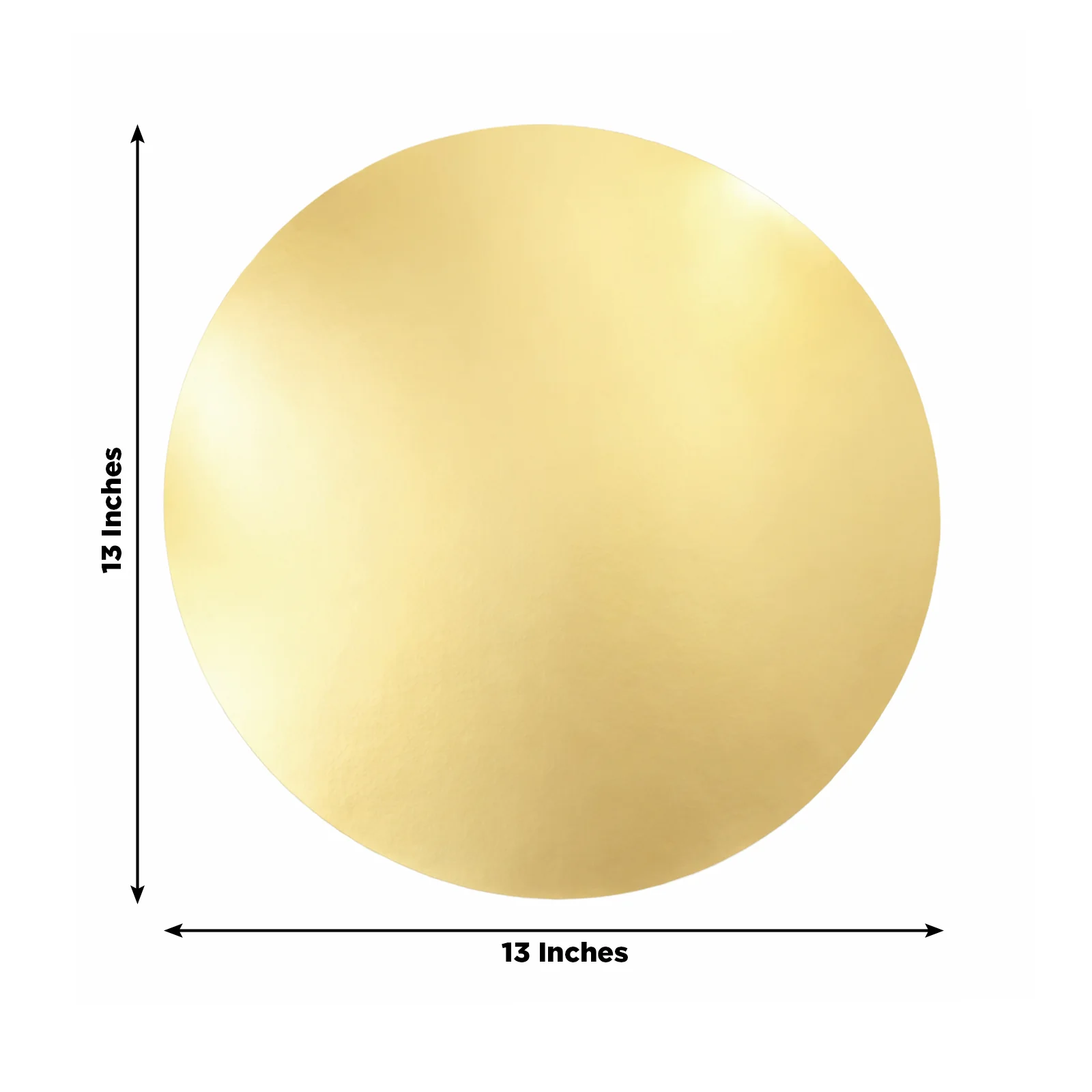 50 Pack Disposable Table Placemats 13" Round Gold – Cardboard Charger Plates for Elegant Table Settings, 128 GSM - Image 3
