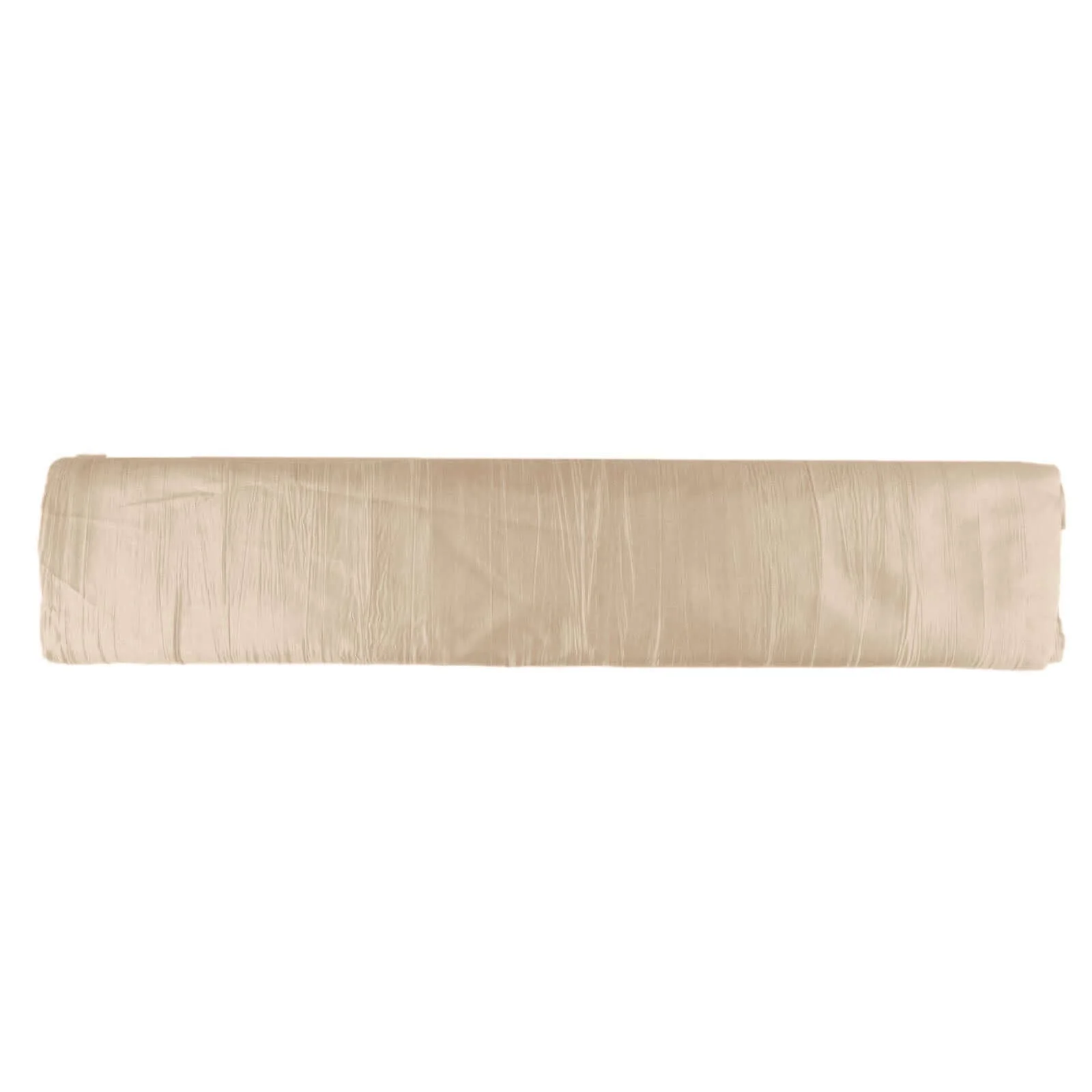 Beige Accordion Crinkle Taffeta Fabric Bolt 54"x10 Yards - Image 6