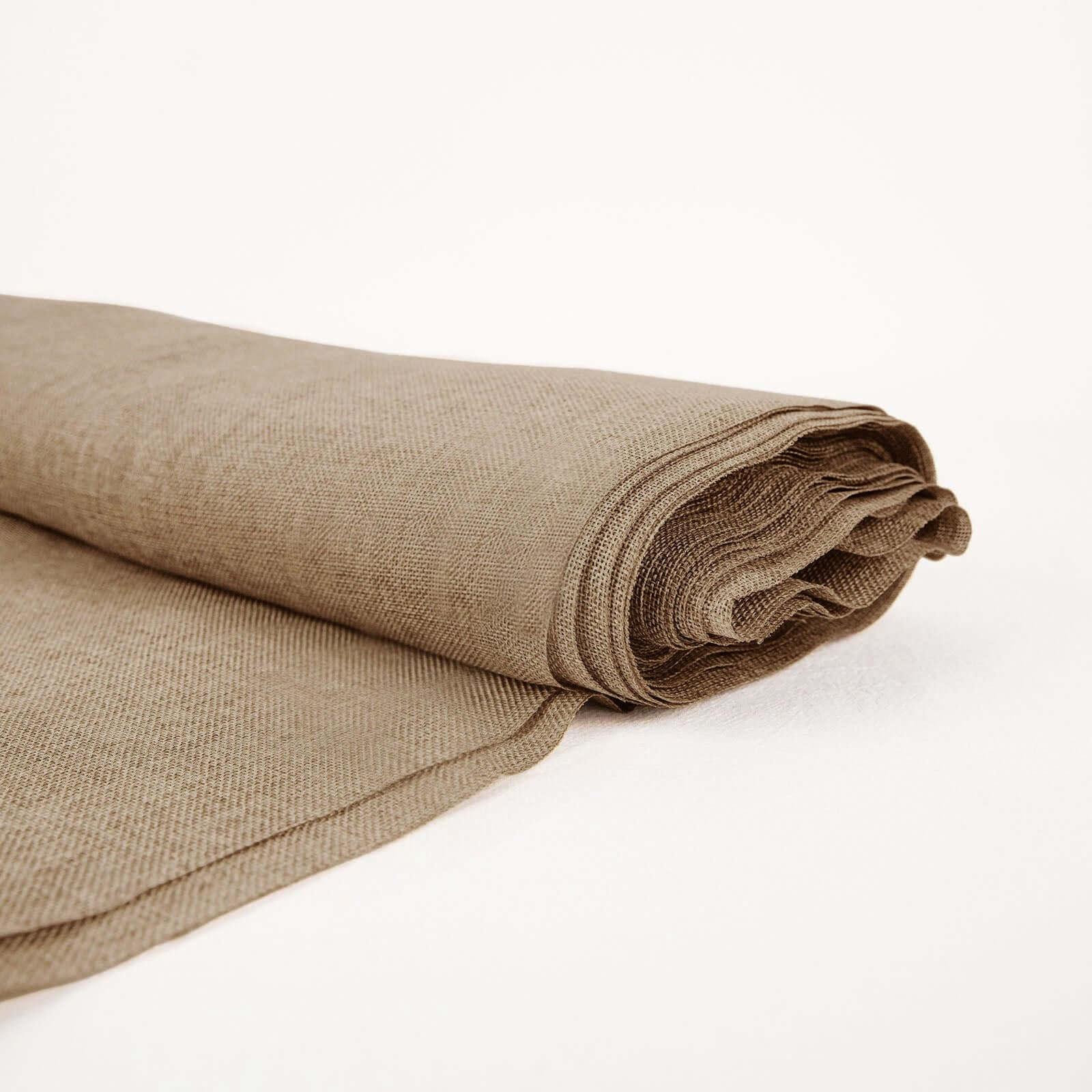 Natural faux Burlap Fabric Roll, Jute Linen DIY Fabric Bolt 54"x10 Yards