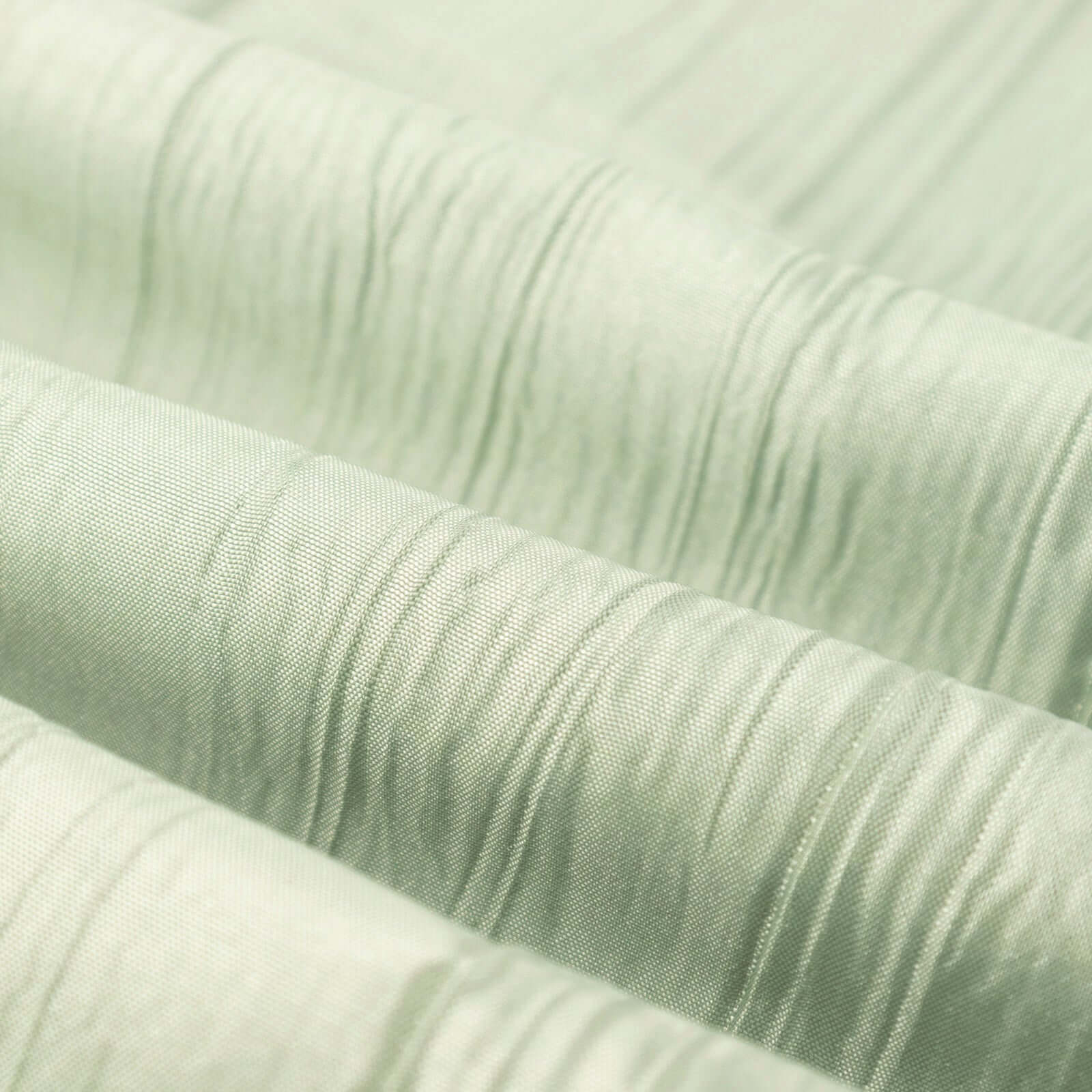 Sage Green Accordion Crinkle Taffeta Fabric Bolt 54"x10 Yards - Image 7