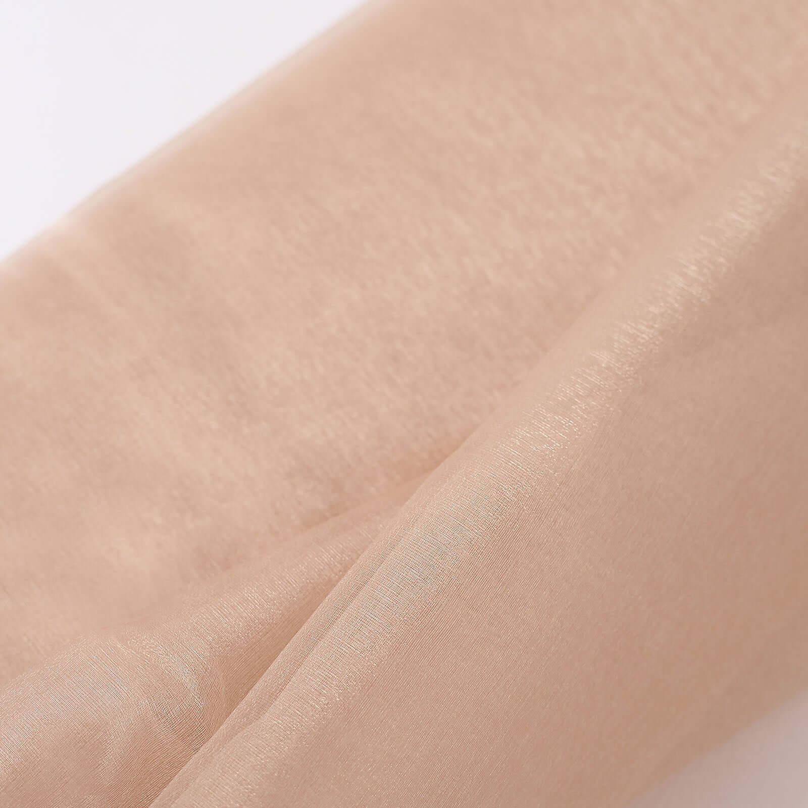 Nude Solid Sheer Chiffon Fabric Bolt, DIY Voile Drapery Fabric 54"x10yd - Image 5