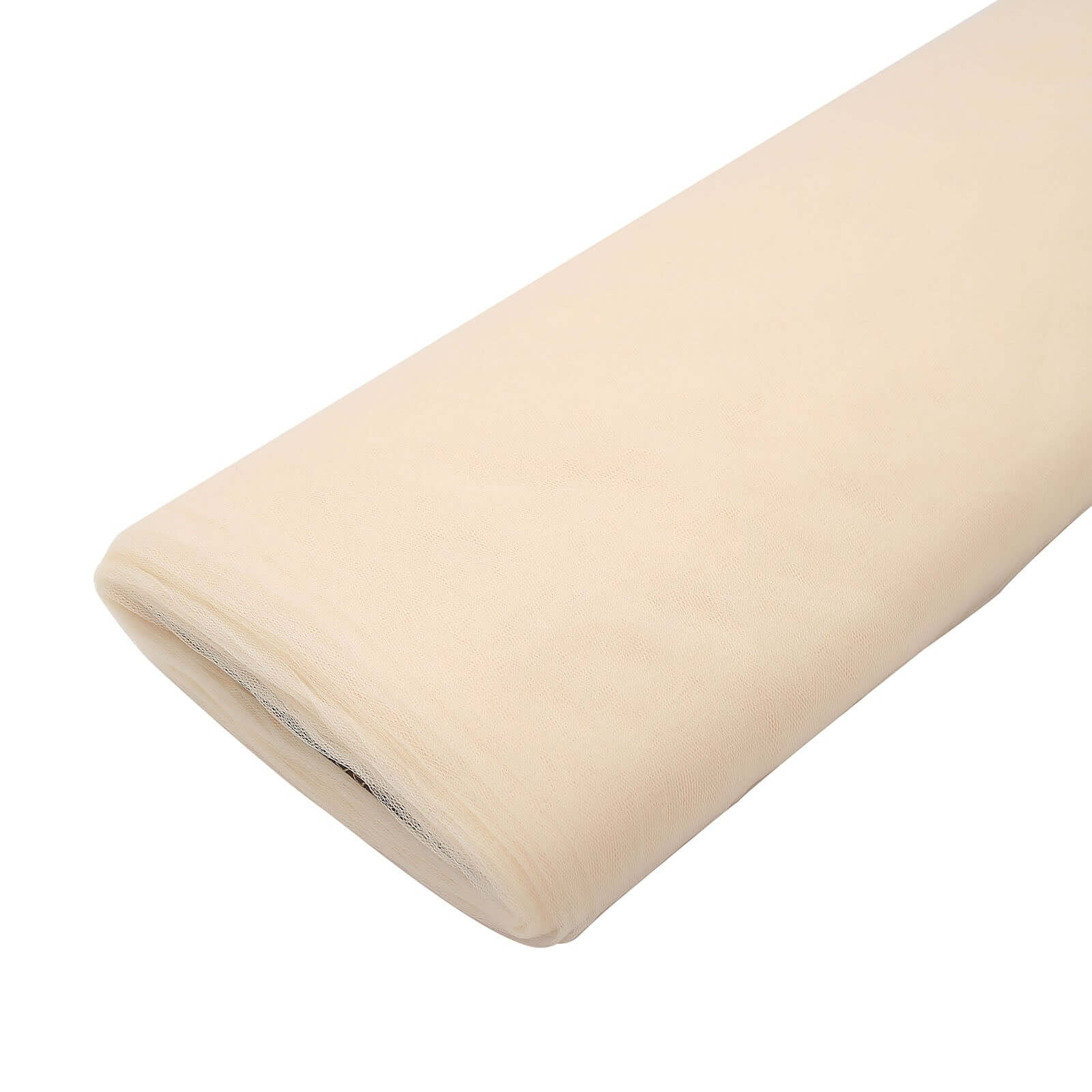 Ivory Tulle Fabric Bolt, DIY Crafts Sheer Fabric Roll 54"x40 Yards - Image 2