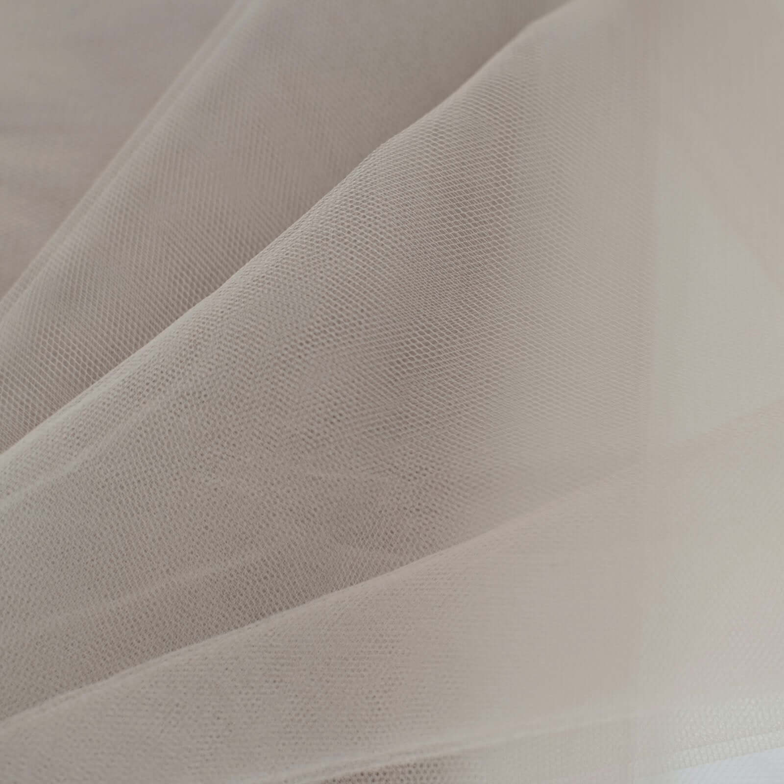 Taupe Tulle Fabric Bolt, DIY Crafts Sheer Fabric Roll 54"x40 Yards - Image 7