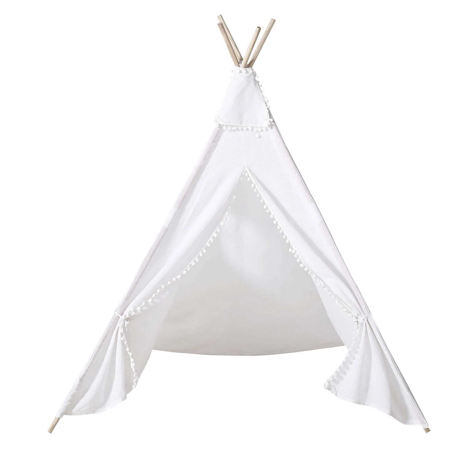 Kids Linen Teepee Play Tent, Toddler Indoor/Outdoor Playhouse With Window 5ft - Image 7