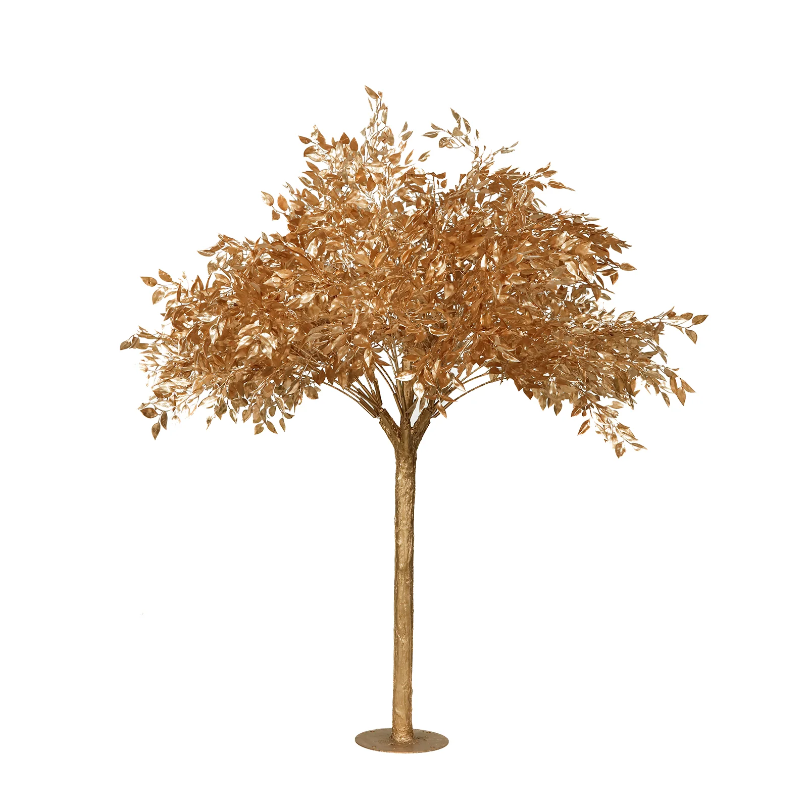 5ft Metallic Gold Faux Leaf Trees – Indoor Event Décor with Realistic Trunk Base - Image 7