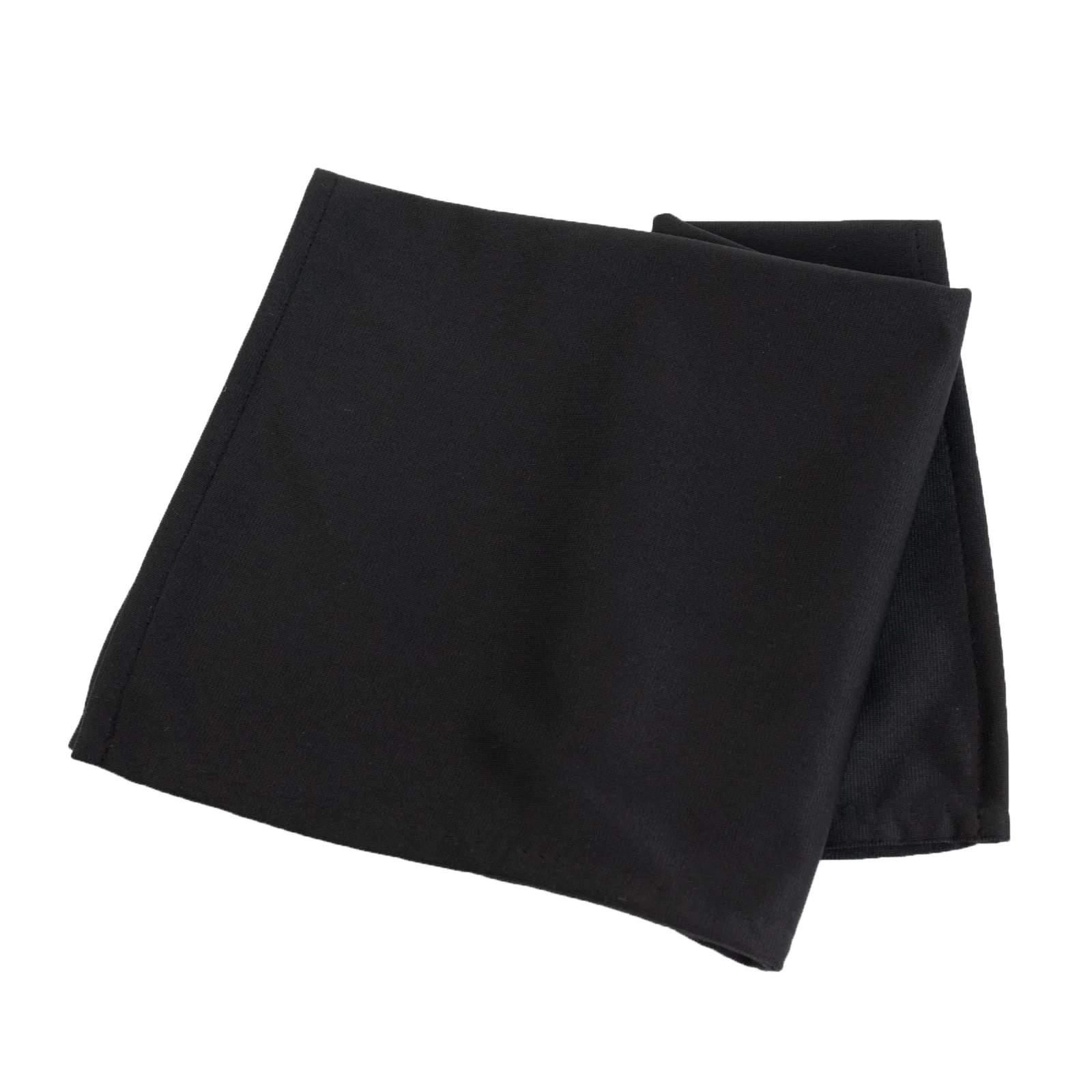 5 Pack Scuba Cloth Napkins – 17"x17" Black, Wrinkle-Free & Reusable Table Napkins - Image 6