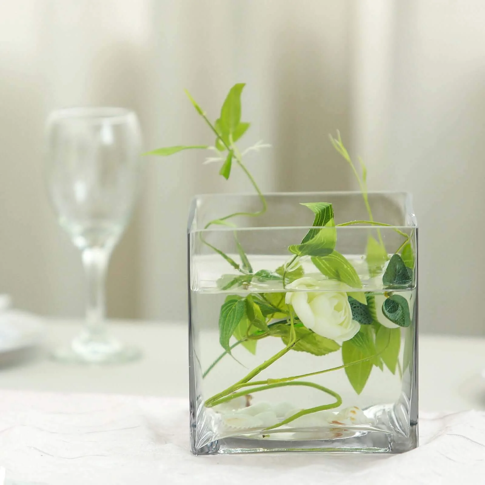 6-Pack Glass Flower Vases Heavy Duty 6" Clear - Durable Table Centerpieces for Events - Image 11
