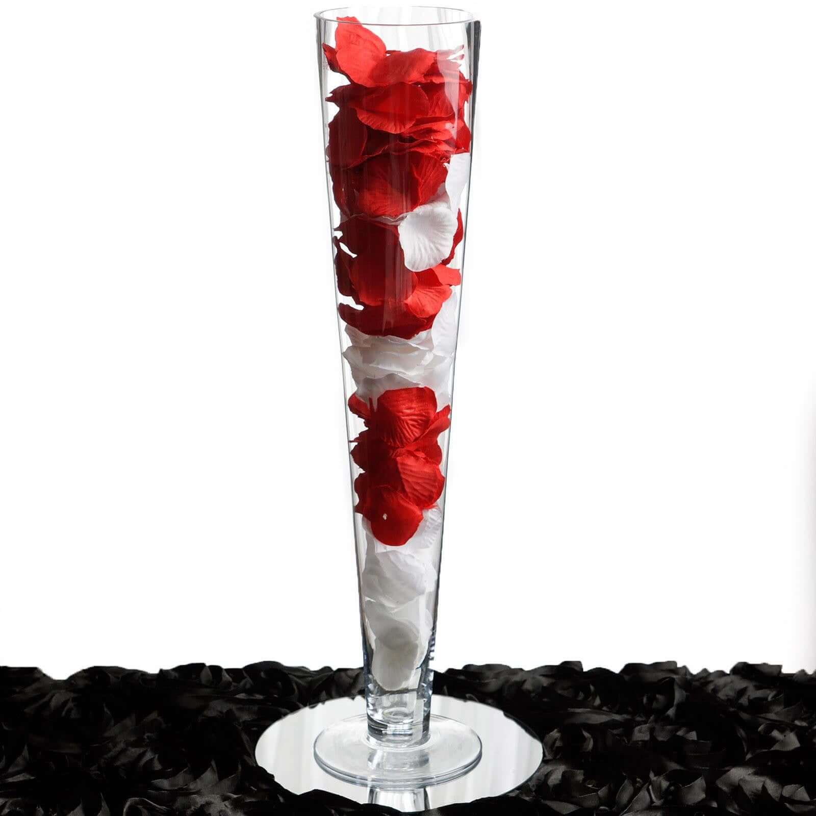 6-Pack Glass Trumpet Vases 24" Clear - Heavy Duty Design for Sophisticated Floral Centerpieces - Image 6