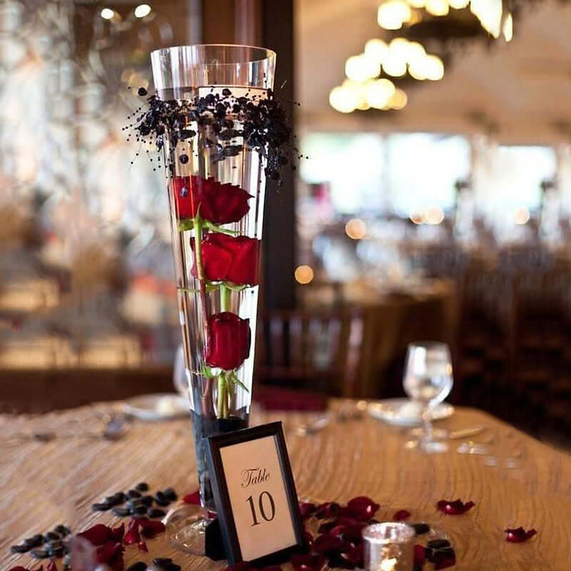 6-Pack Glass Trumpet Vases 24" Clear - Heavy Duty Design for Sophisticated Floral Centerpieces - Image 8