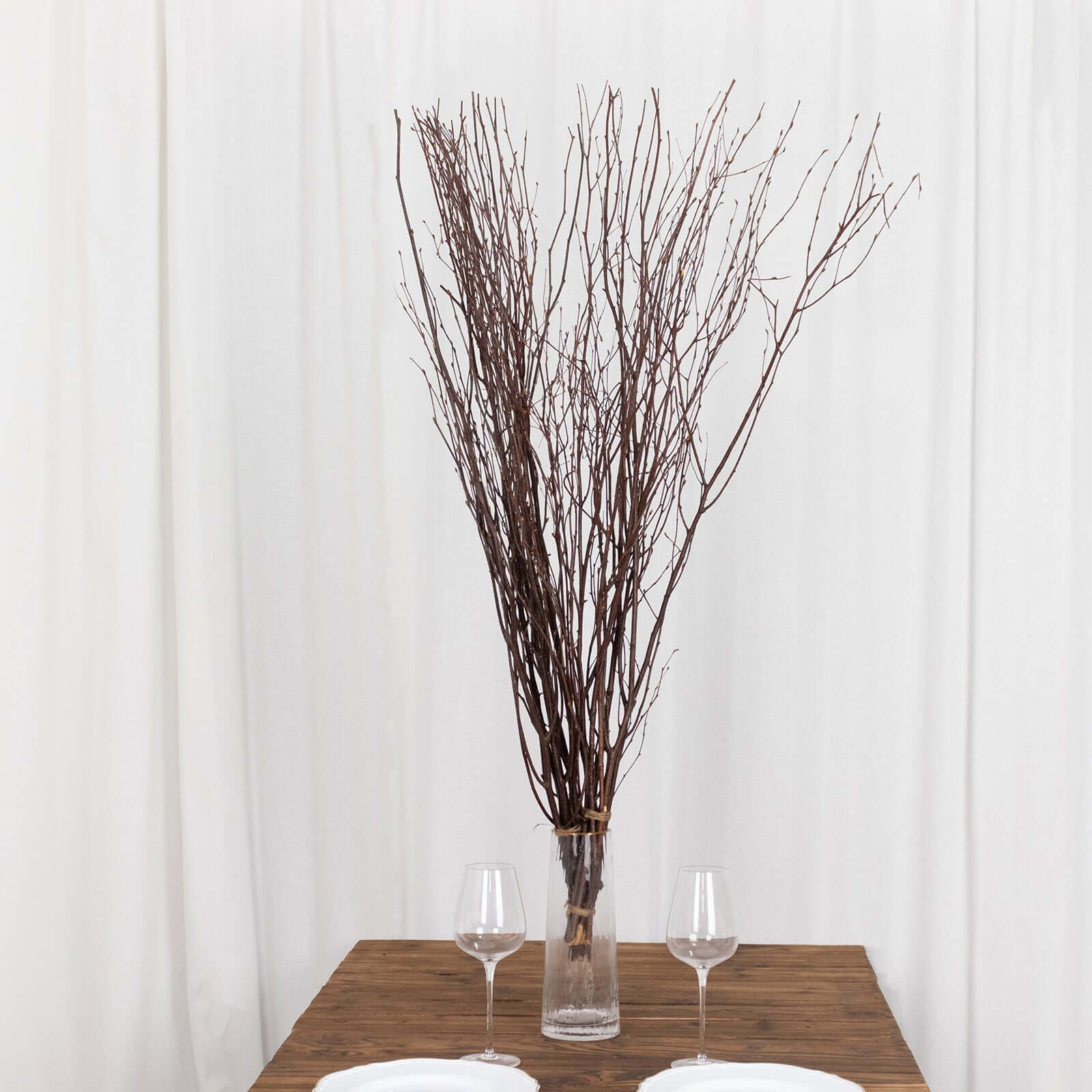 6-Pack Birch Tree Branches 46" Natural - Rustic Dried Willow Twigs Sticks - Image 6