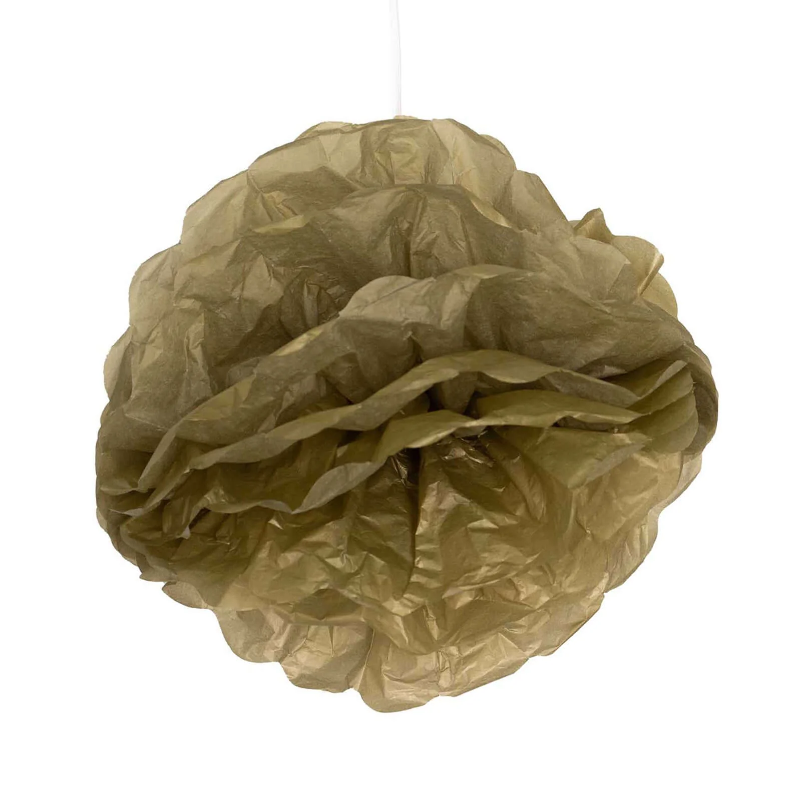 6 Pack Gold Tissue Paper Pom Poms Flower Balls, Ceiling Wall Hanging Decorations 8" - Image 6